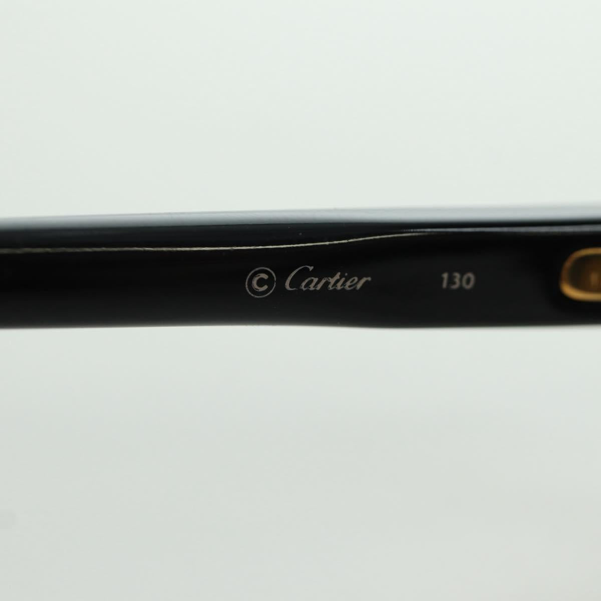 CARTIER Vertigo Sunglasses plastic Black Auth am11189SM