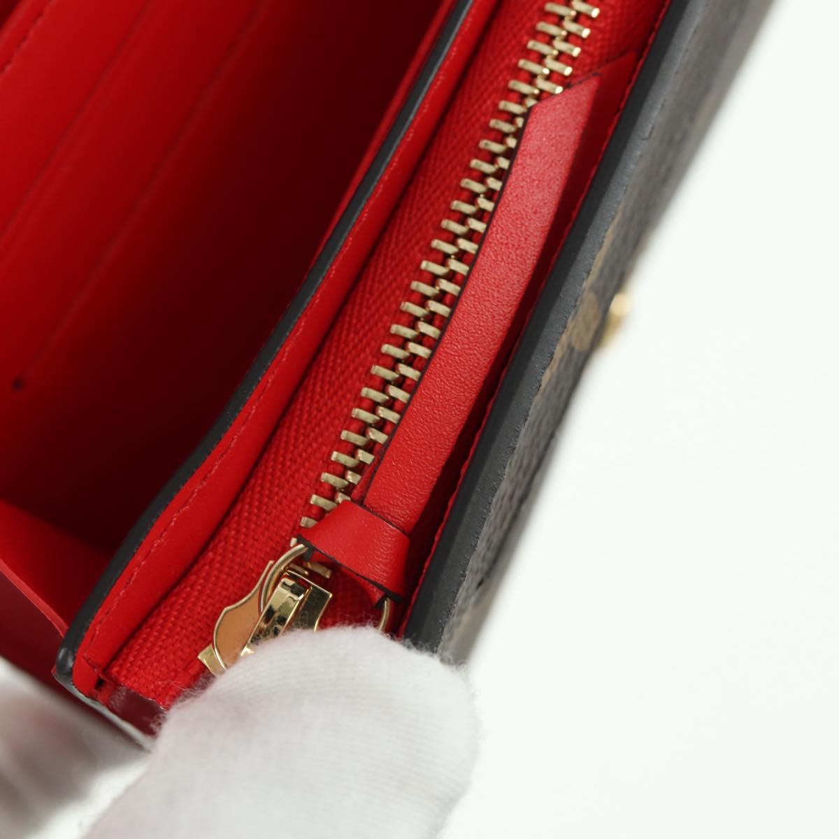 LOUIS VUITTON Monogram Portefeuille Flore Compact Wallet M64587 LV Auth am11190M