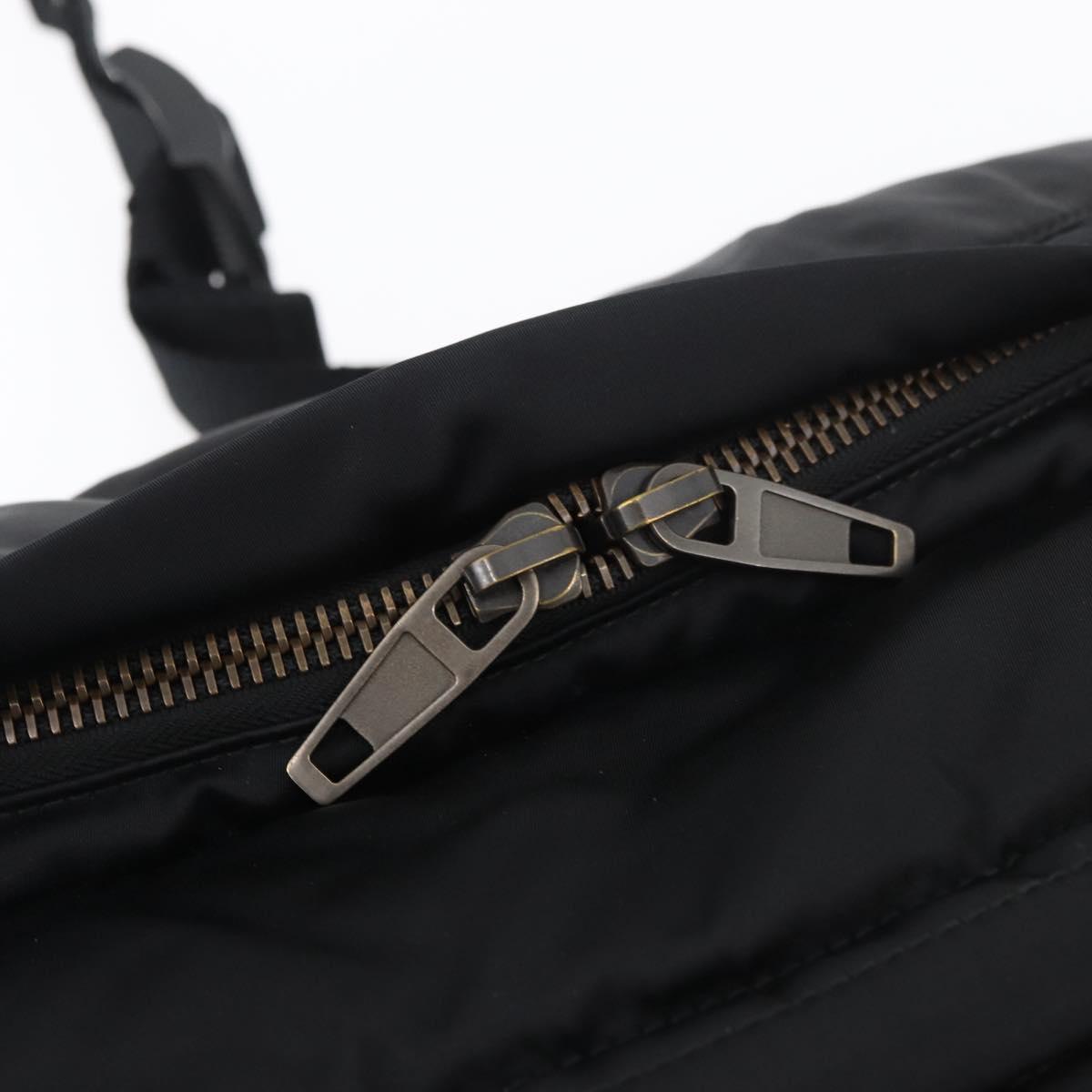 BALENCIAGA Body Bag Nylon Black 661862 Auth am11295