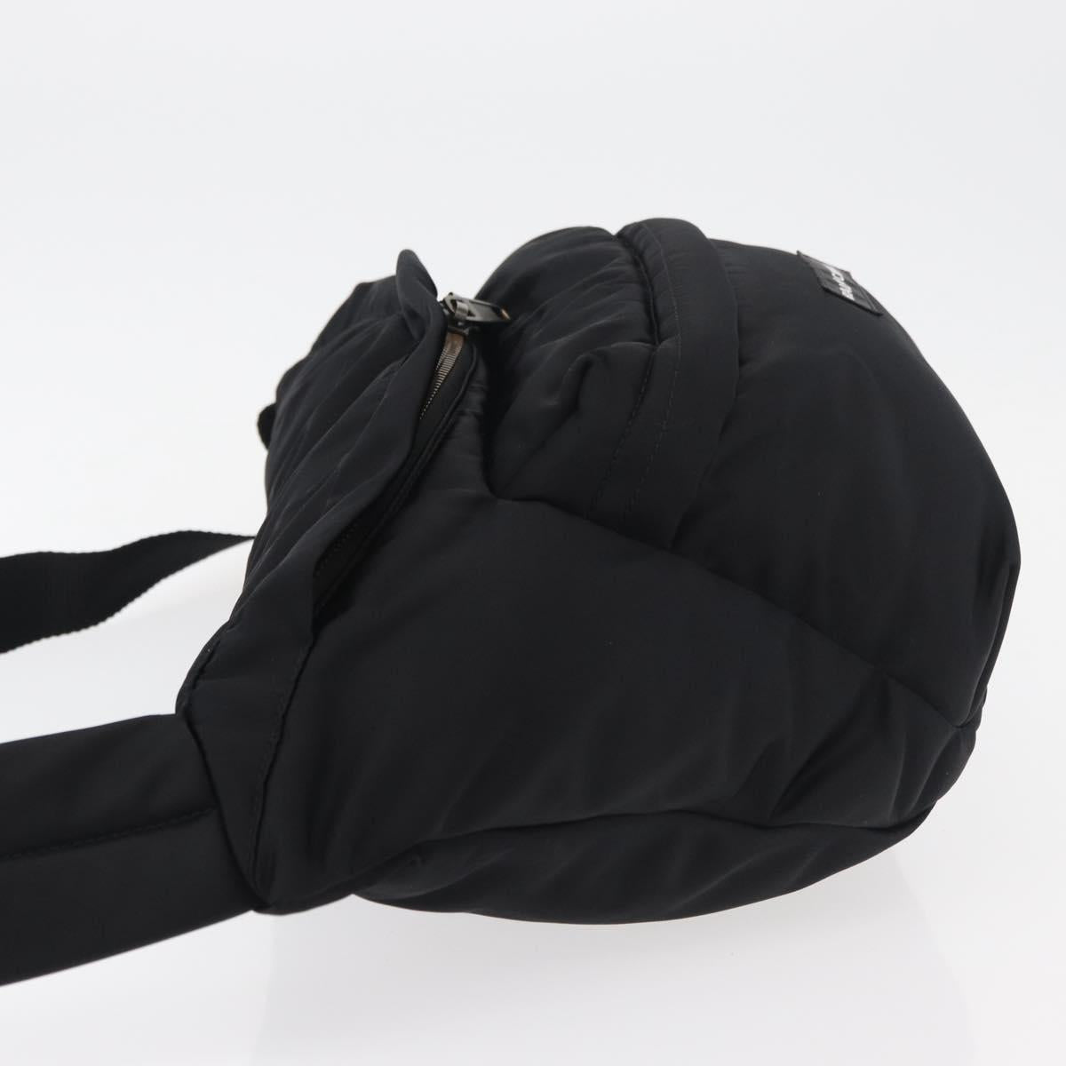 BALENCIAGA Body Bag Nylon Black 661862 Auth am11295