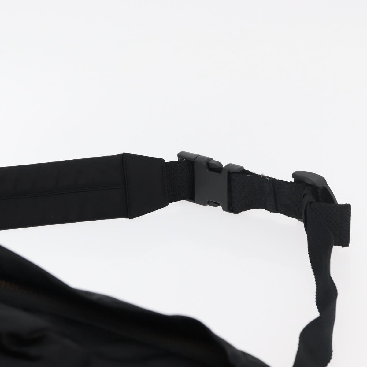 BALENCIAGA Body Bag Nylon Black 661862 Auth am11295