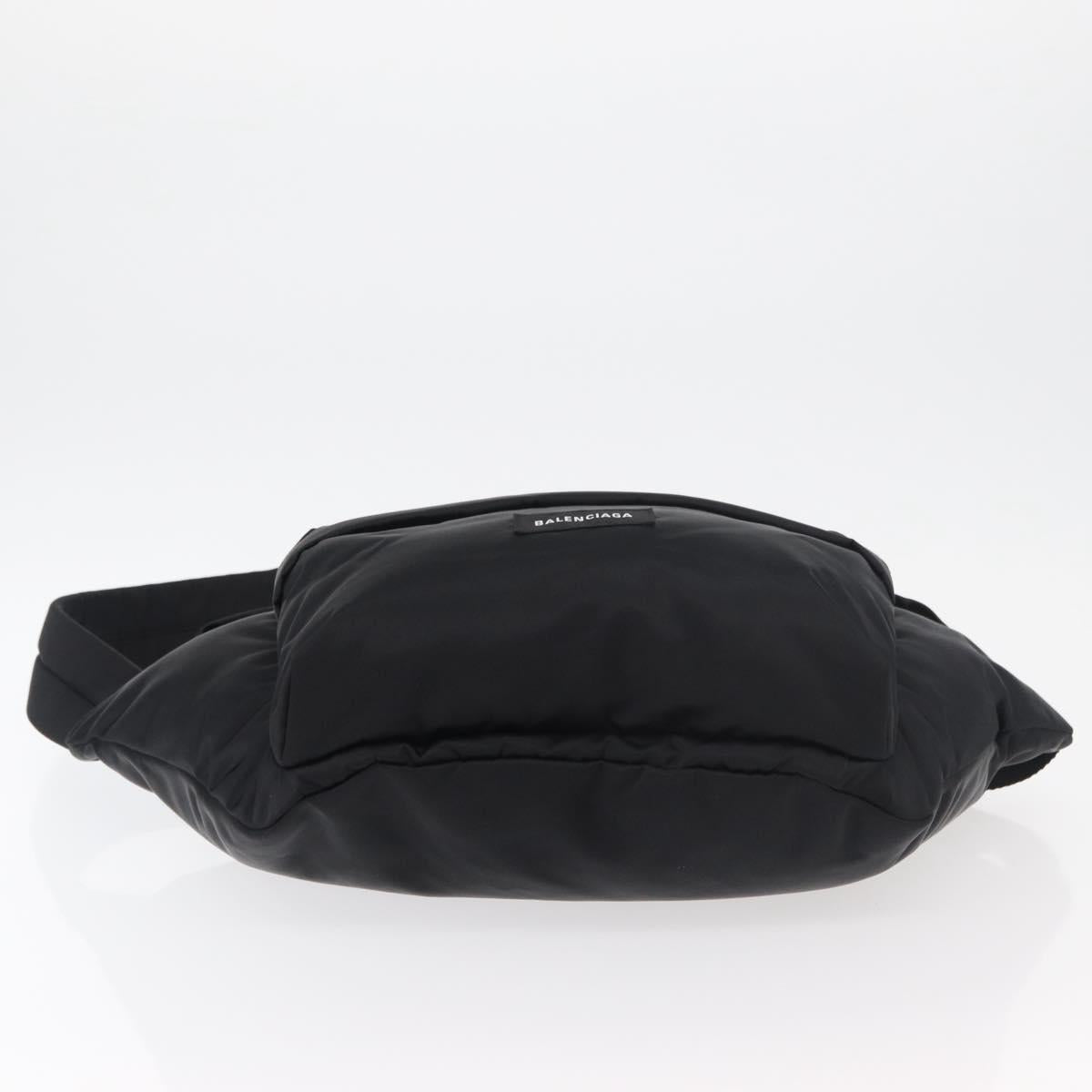 BALENCIAGA Body Bag Nylon Black 661862 Auth am11295