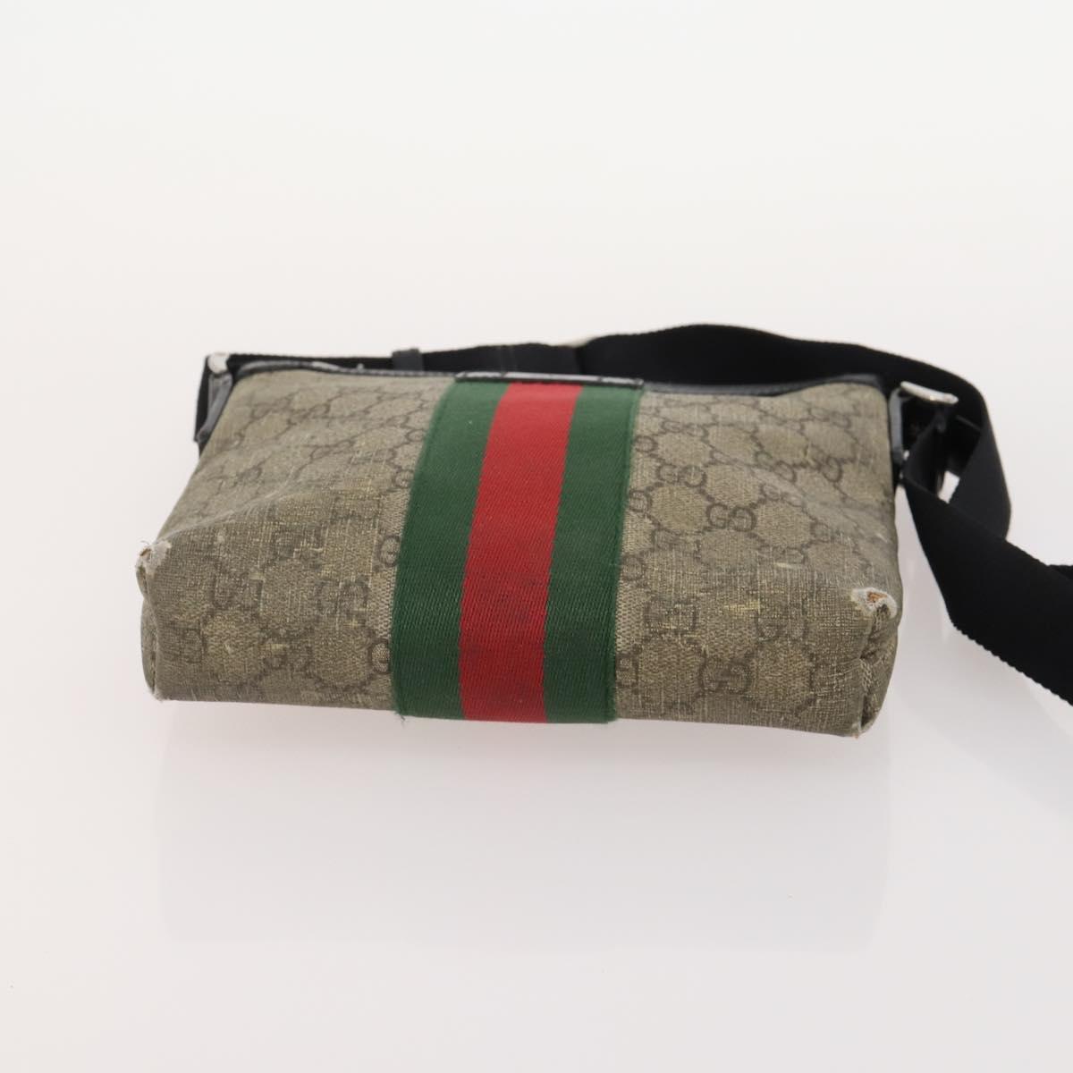 GUCCI GG Canvas GG Supreme Shoulder Bag 3 Set Beige Brown Auth am11364