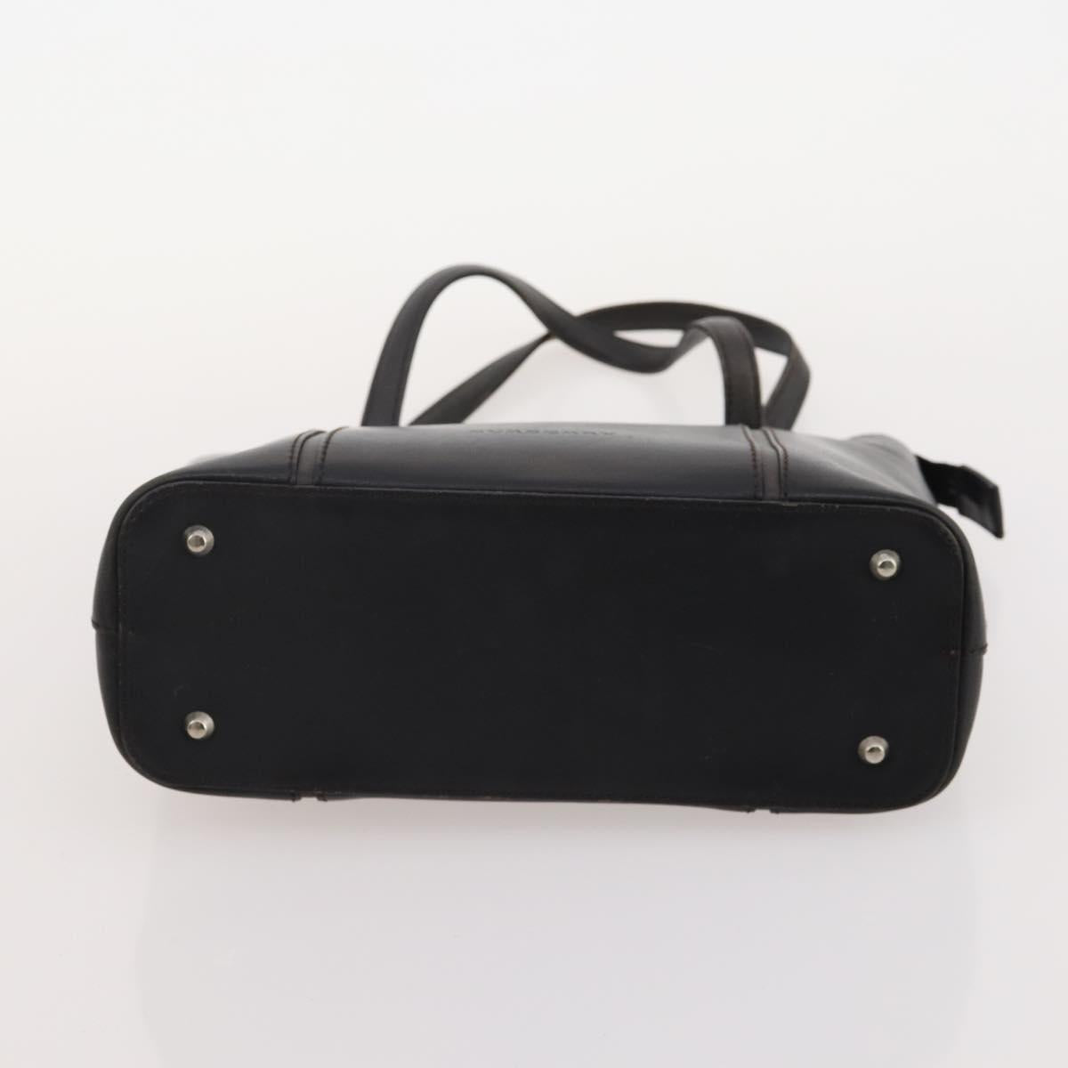 BURBERRY Blue Label Hand Bag Leather Canvas 3 Set Black Brown White Auth am11366
