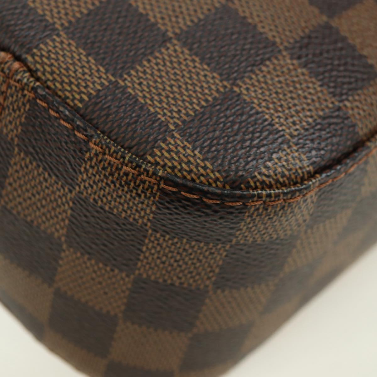 LOUIS VUITTON Damier Ebene Spontini Hand Bag SPO 2way M47500 LV Auth am11377SAV