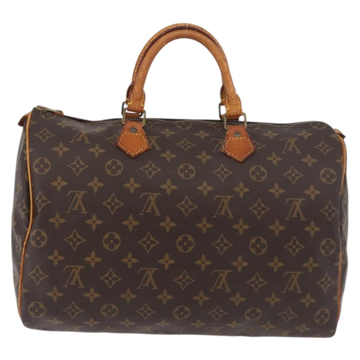 LOUIS VUITTON Monogram Speedy 35 Hand Bag M41524 LV Auth am11384
