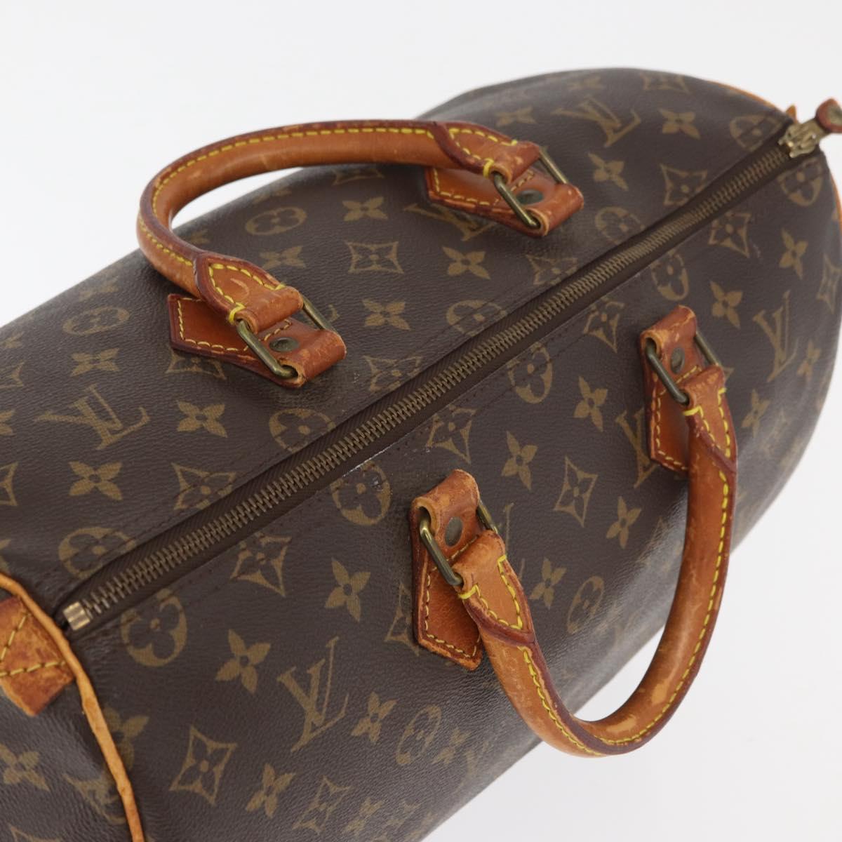 LOUIS VUITTON Monogram Speedy 35 Hand Bag M41524 LV Auth am11384