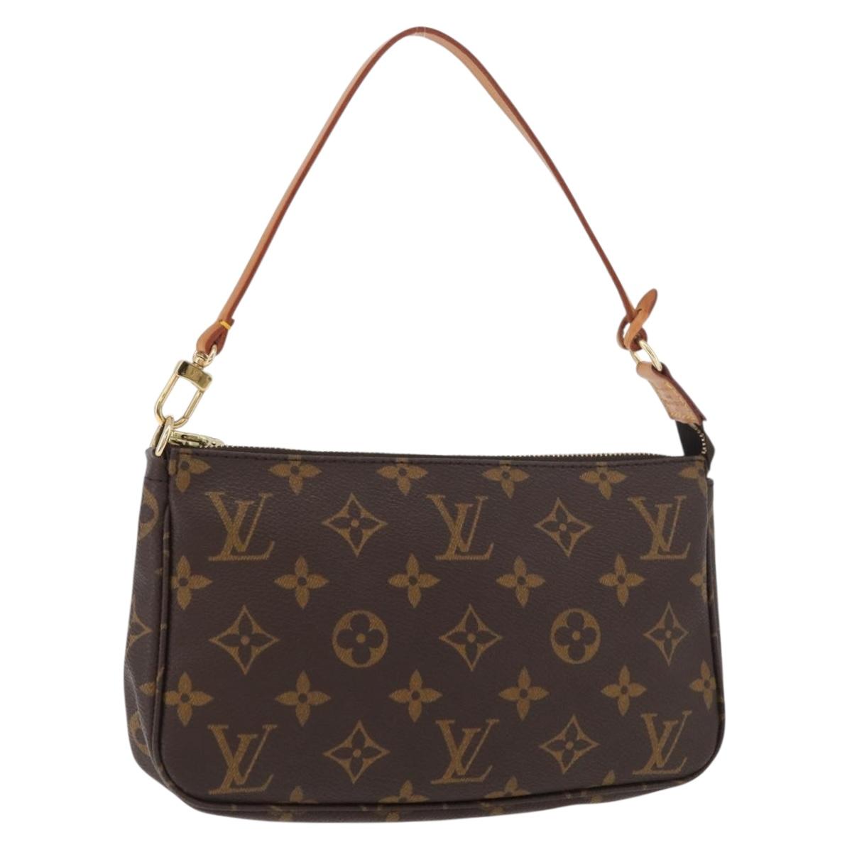 LOUIS VUITTON Monogram Pochette Accessoires Pouch M51980 LV Auth am11402V