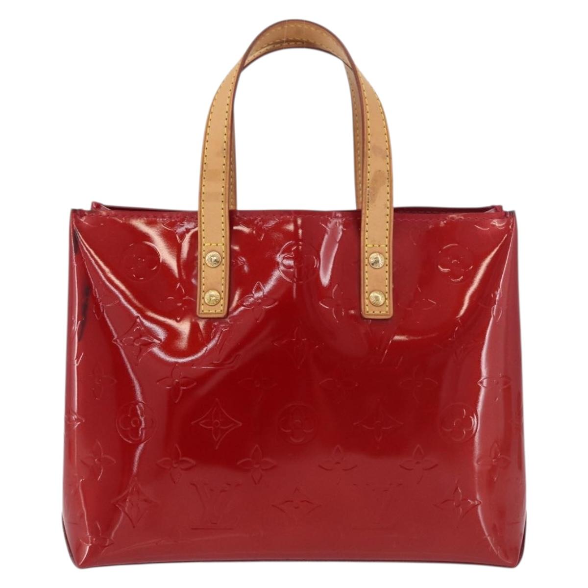 LOUIS VUITTON Monogram Vernis Reade PM Bag Pomme D'amour M91990 LV Auth am11403A