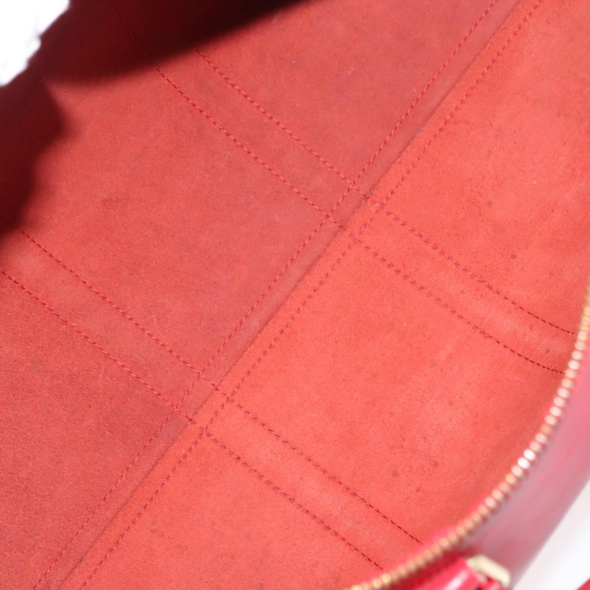 LOUIS VUITTON Epi Keepall 45 Boston Bag Red M42977 LV Auth am11417V