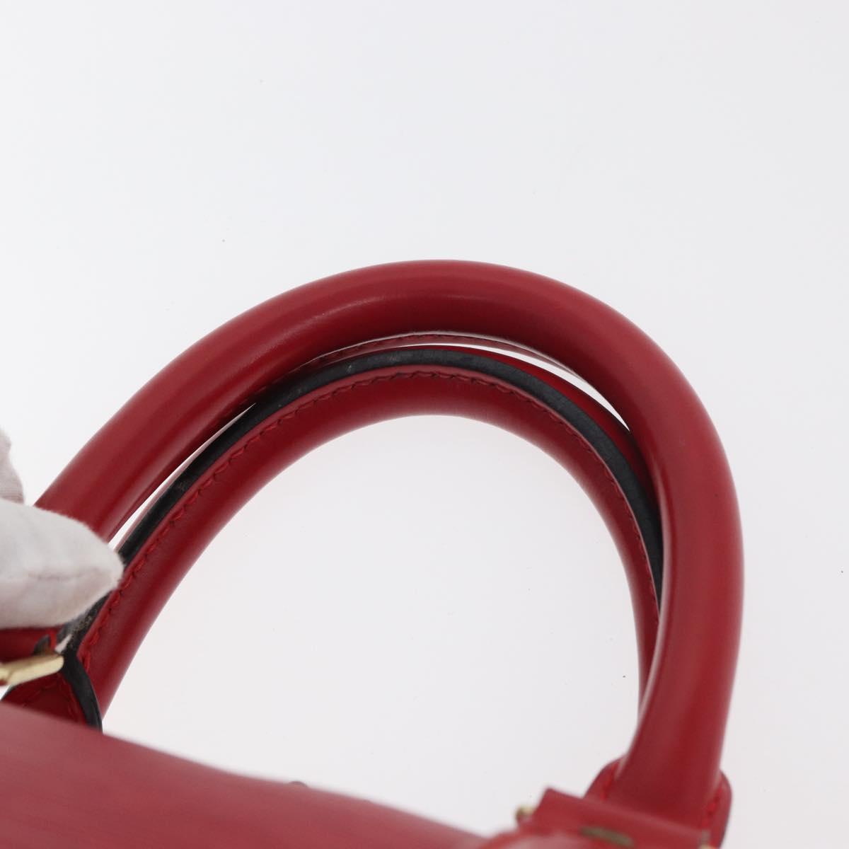 LOUIS VUITTON Epi Keepall 45 Boston Bag Red M42977 LV Auth am11417V