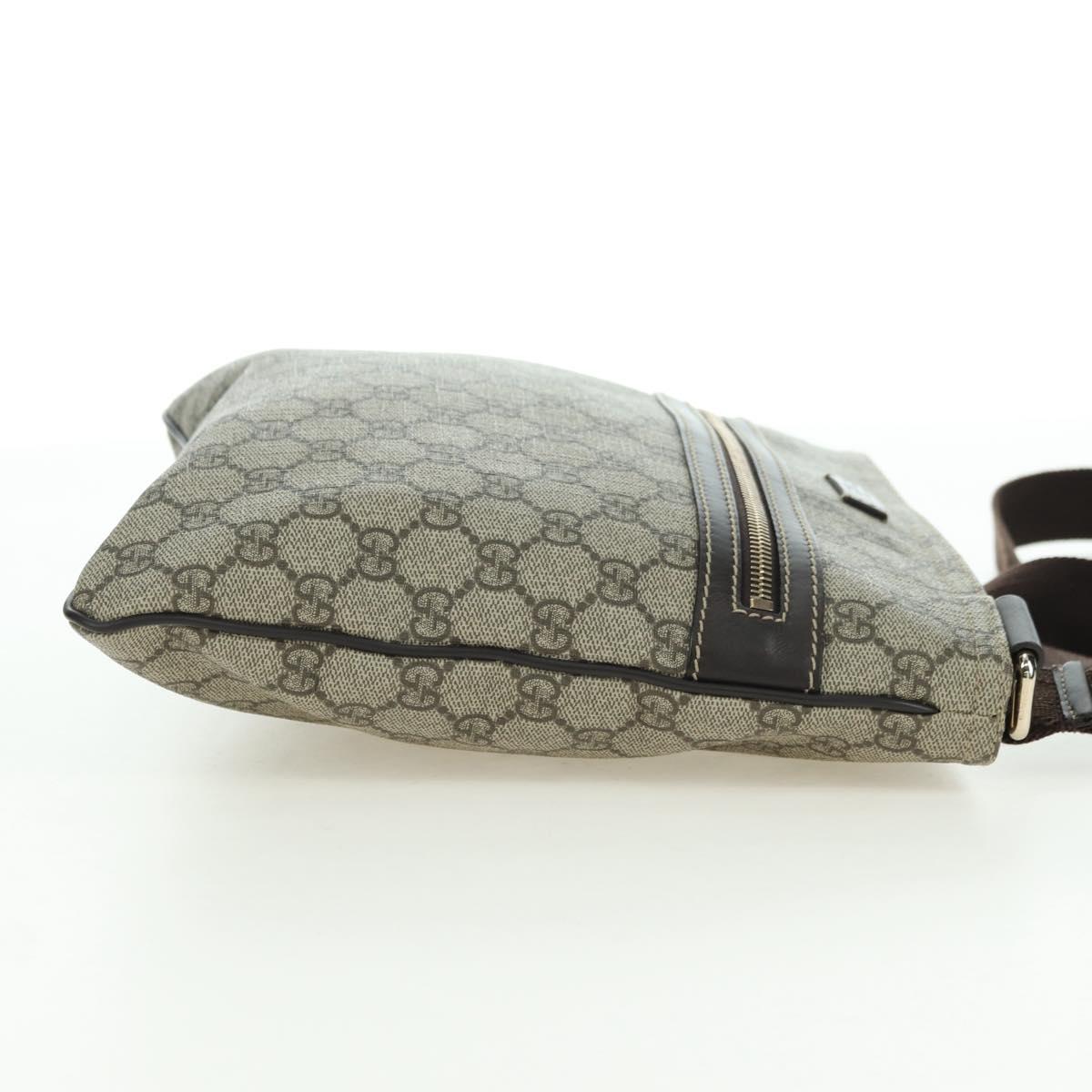 GUCCI GG Supreme Shoulder Bag PVC Beige Gold 295257 Auth am11420V