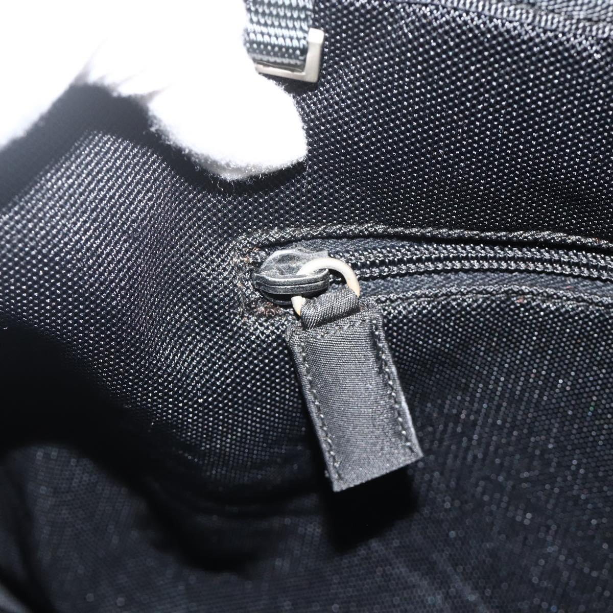 PRADA Old Tote Bag Nylon Light Blue Silver Auth am11438