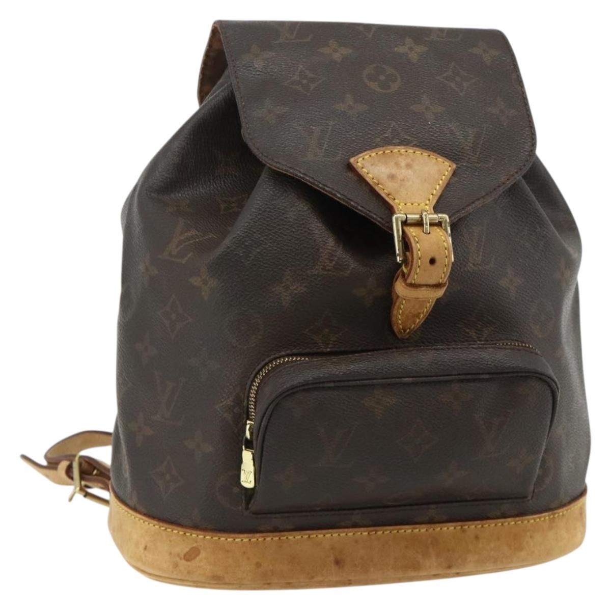 LOUIS VUITTON Monogram Montsouris MM Backpack M51136 LV Auth am11442