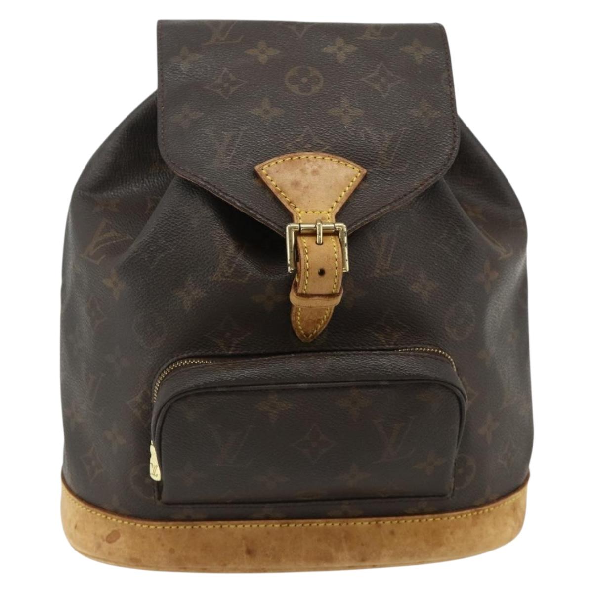 LOUIS VUITTON Monogram Montsouris MM Backpack M51136 LV Auth am11442