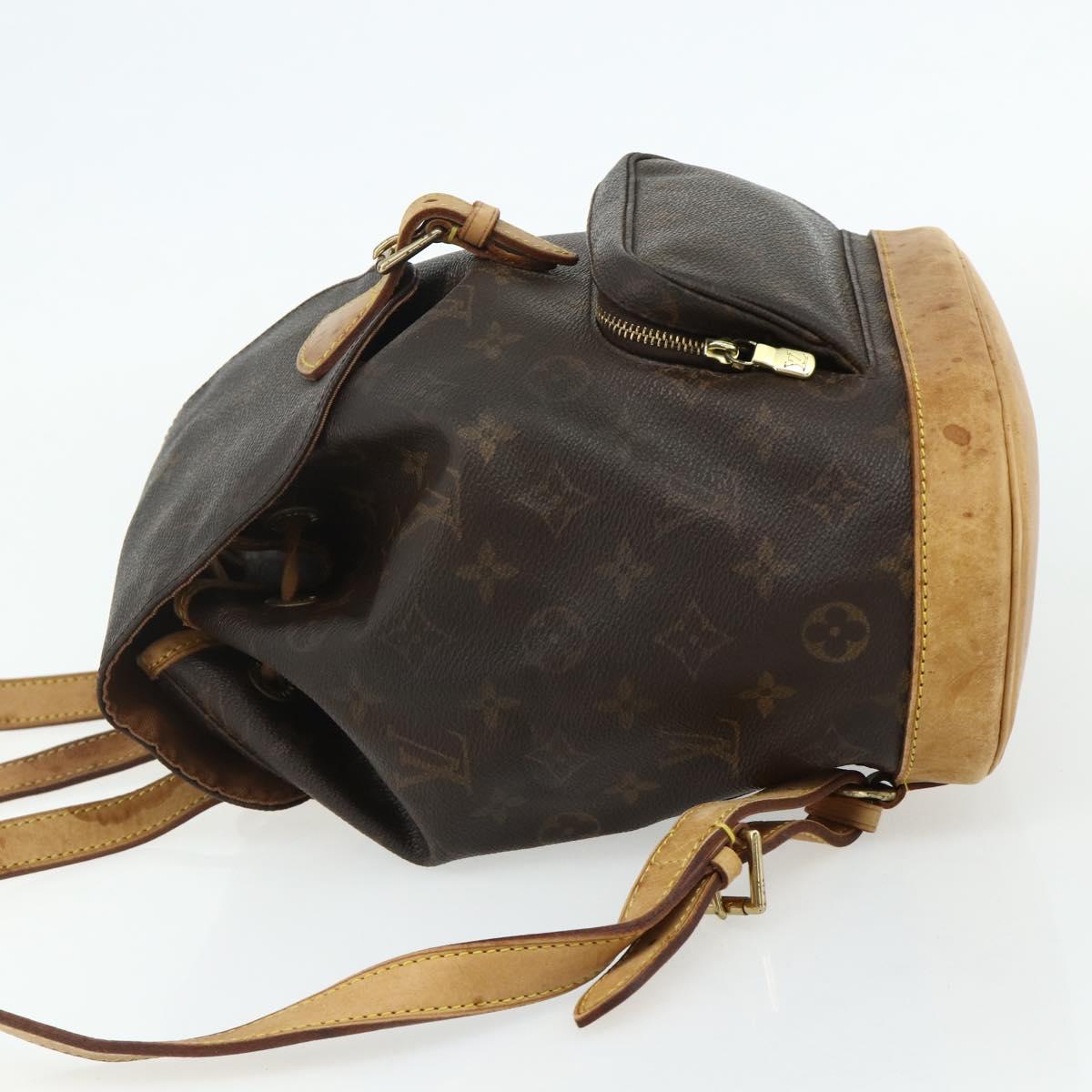 LOUIS VUITTON Monogram Montsouris MM Backpack M51136 LV Auth am11442