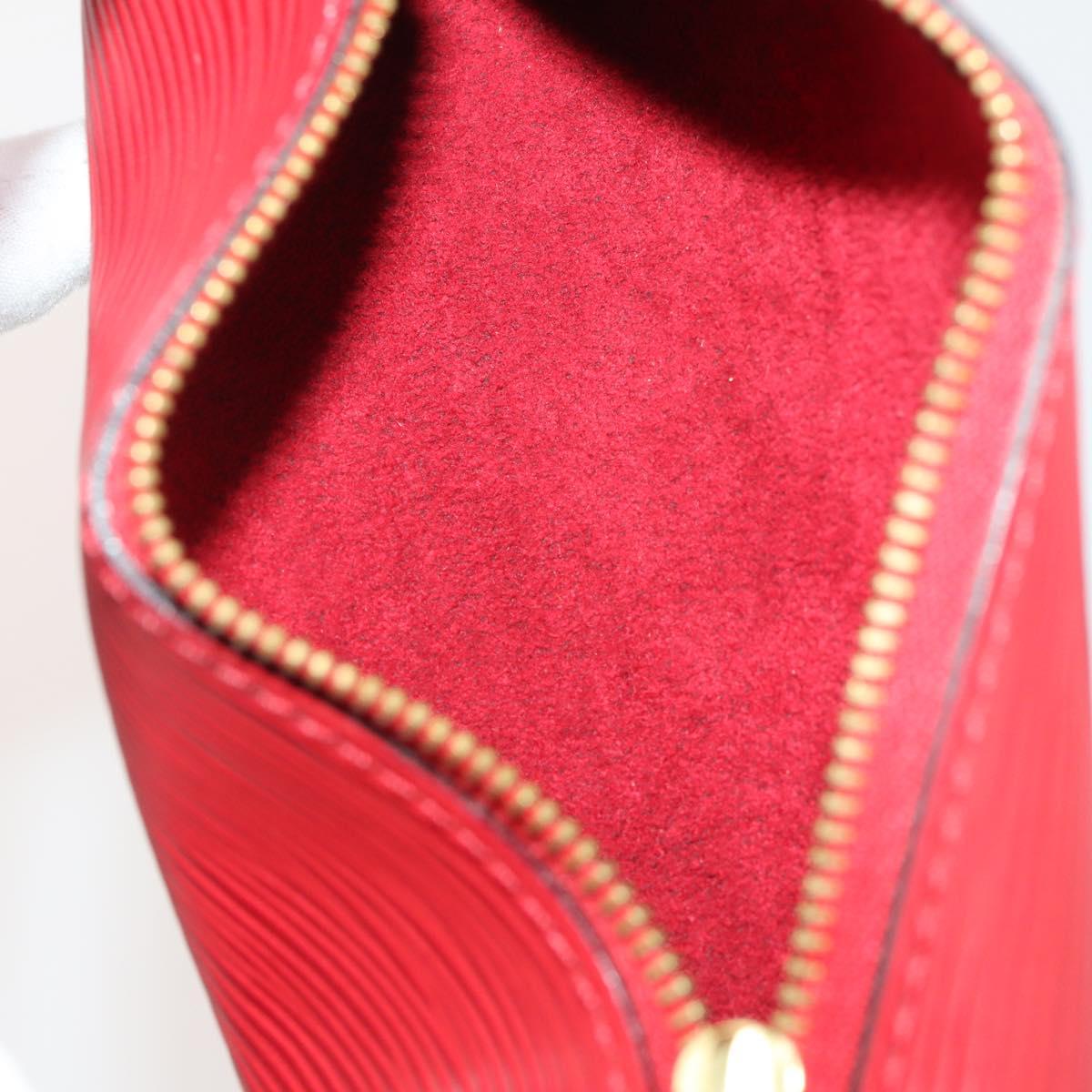 LOUIS VUITTON Epi Monogram Damier Wallet 6 Set Red LV Auth am11454
