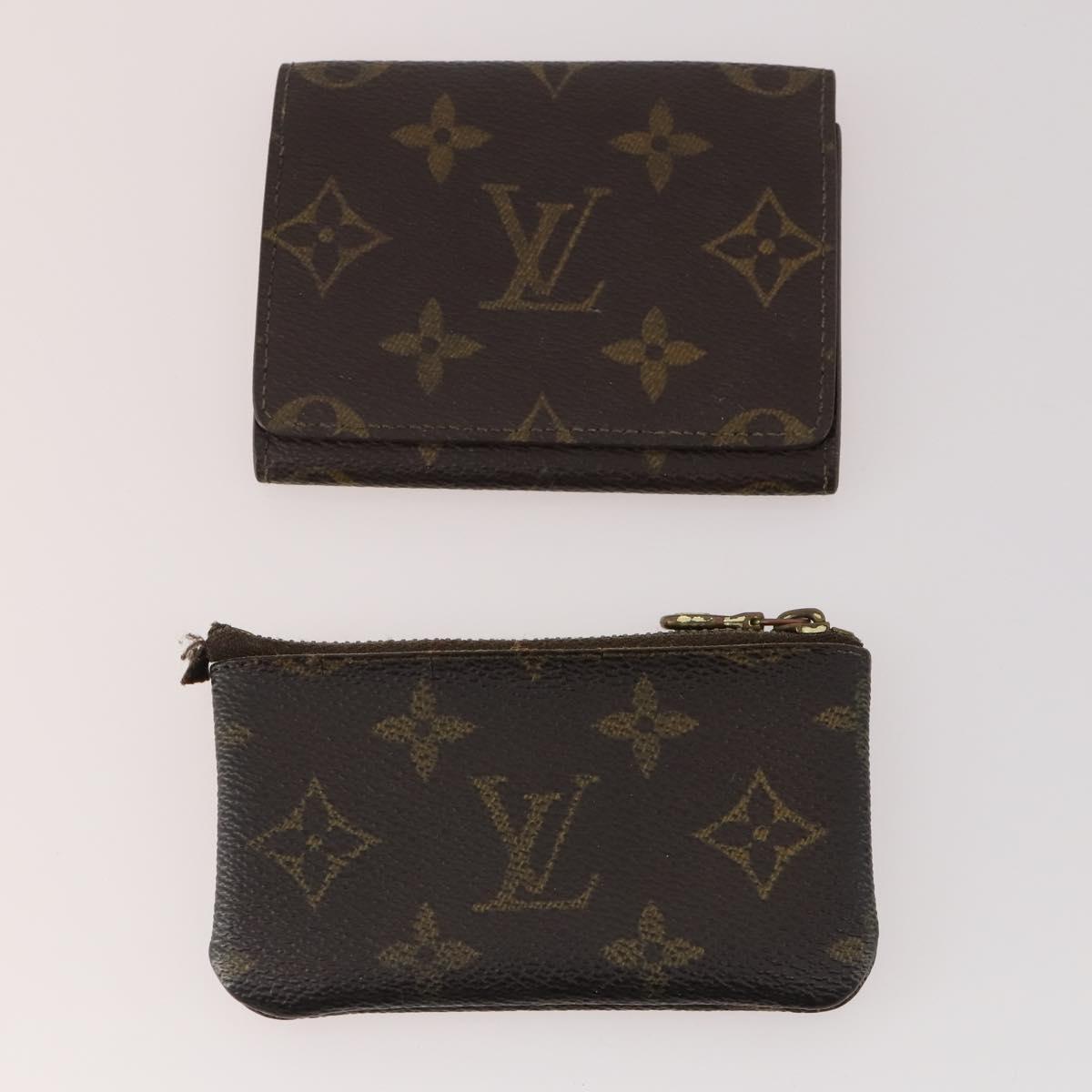 LOUIS VUITTON Epi Monogram Damier Wallet 6 Set Red LV Auth am11454