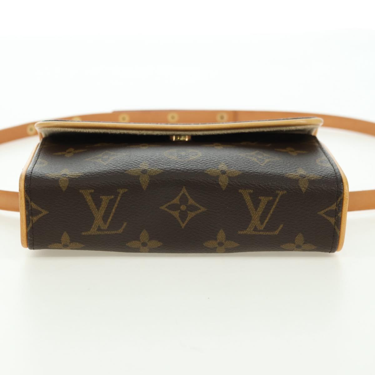LOUIS VUITTON Monogram Pochette Florentine Waist bag M51855 LV Auth am11460V