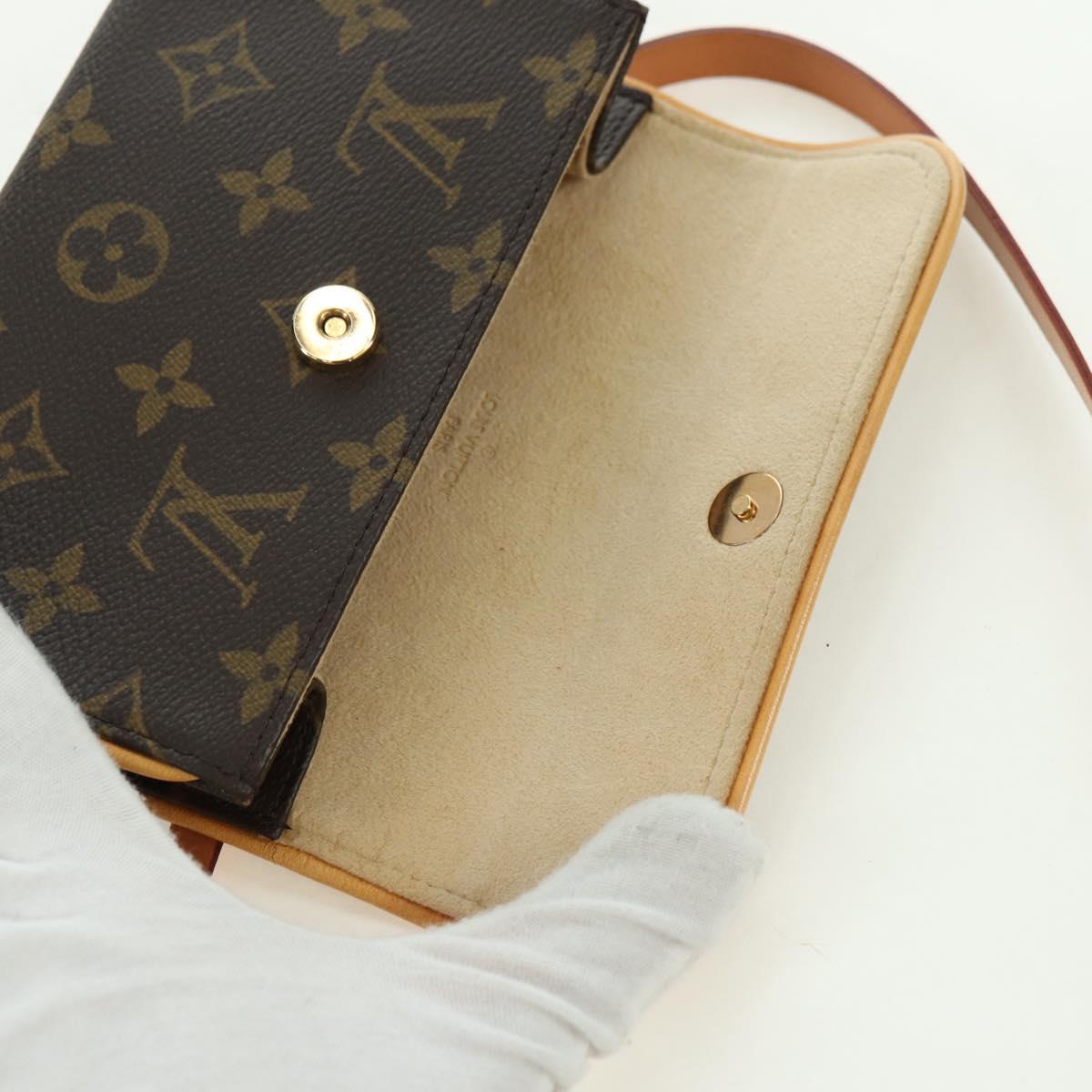 LOUIS VUITTON Monogram Pochette Florentine Waist bag M51855 LV Auth am11460V
