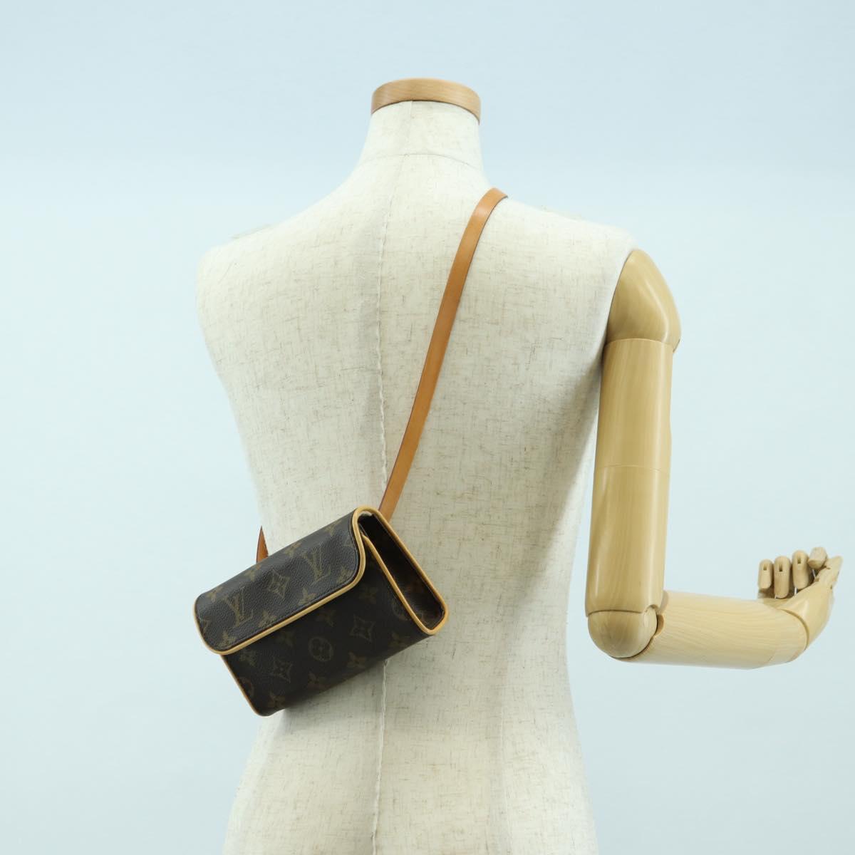 LOUIS VUITTON Monogram Pochette Florentine Waist bag M51855 LV Auth am11460V