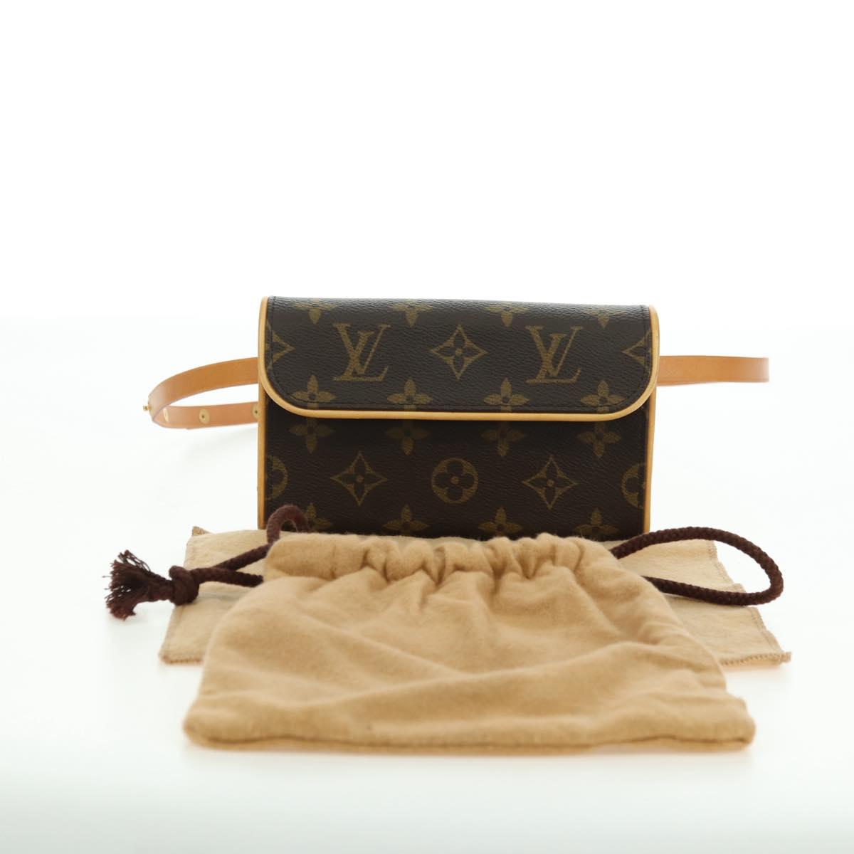 LOUIS VUITTON Monogram Pochette Florentine Waist bag M51855 LV Auth am11460V