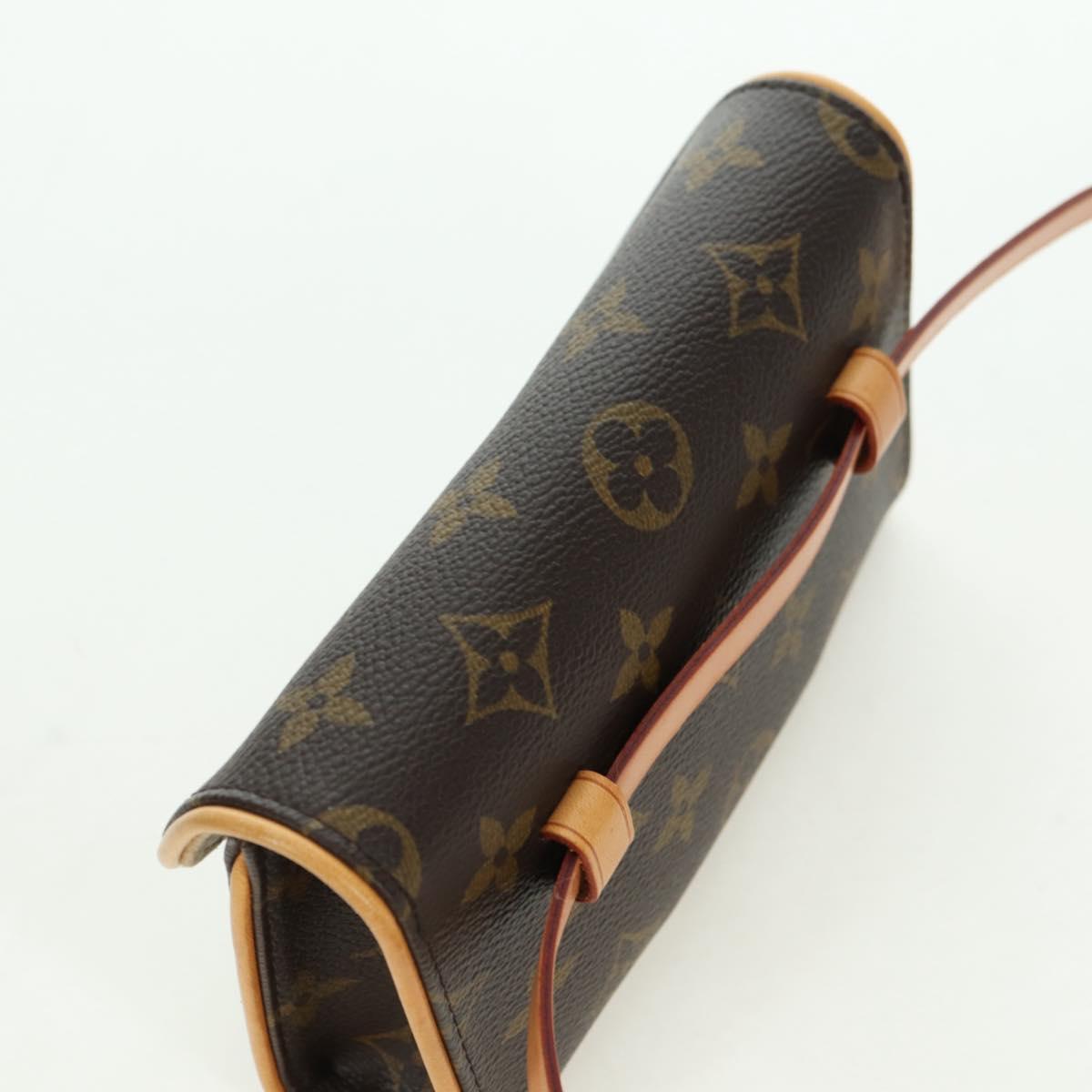 LOUIS VUITTON Monogram Pochette Florentine Waist bag M51855 LV Auth am11460V