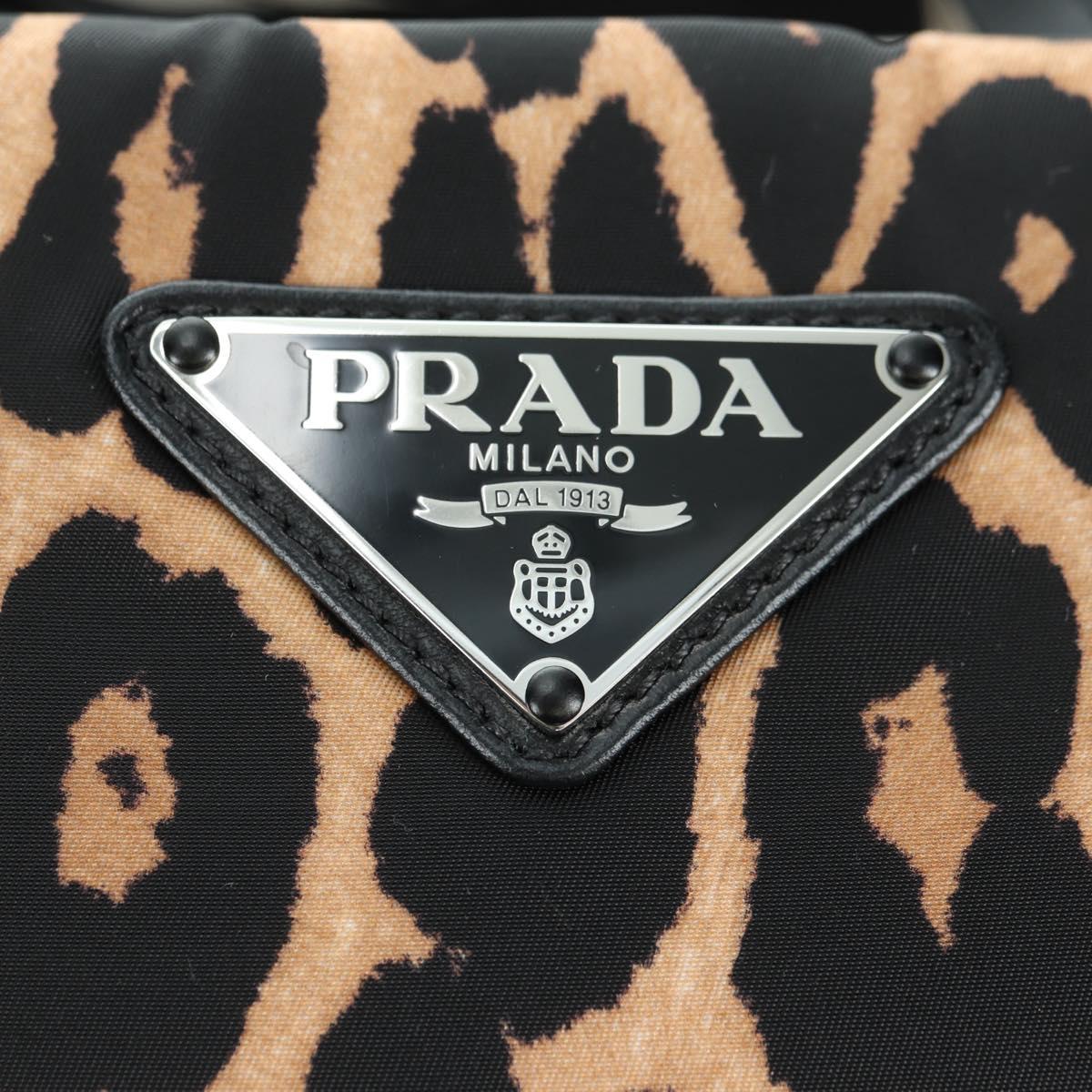 PRADA Hand Bag Nylon Leather 2way Yellow Auth am11470SAV