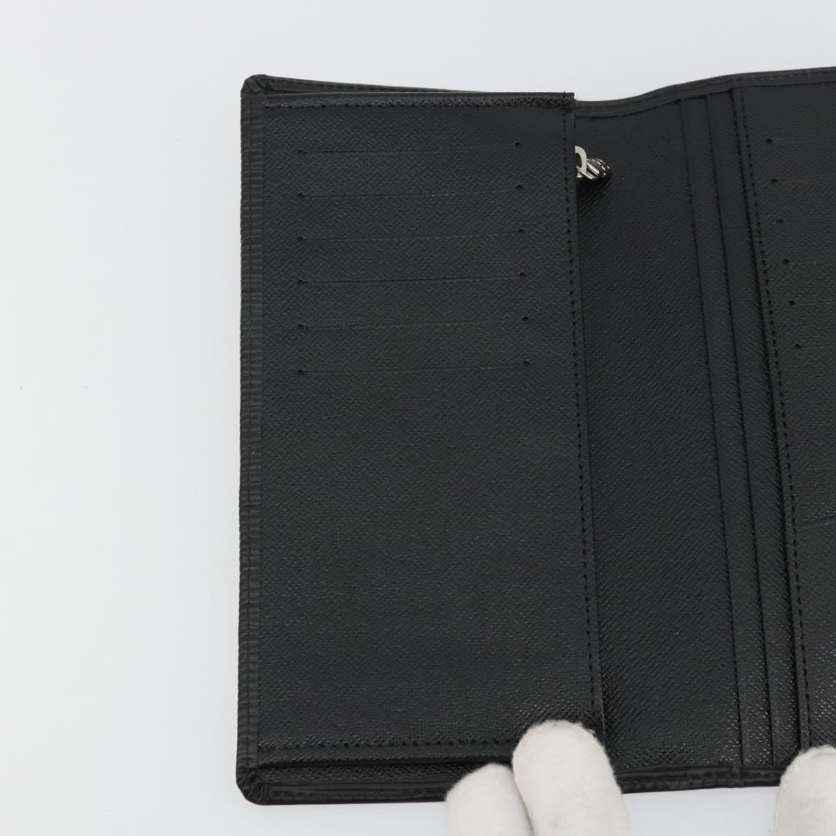LOUIS VUITTON Epi Portefeuille Braza Long Wallet Black M60622 LV Auth am11471A