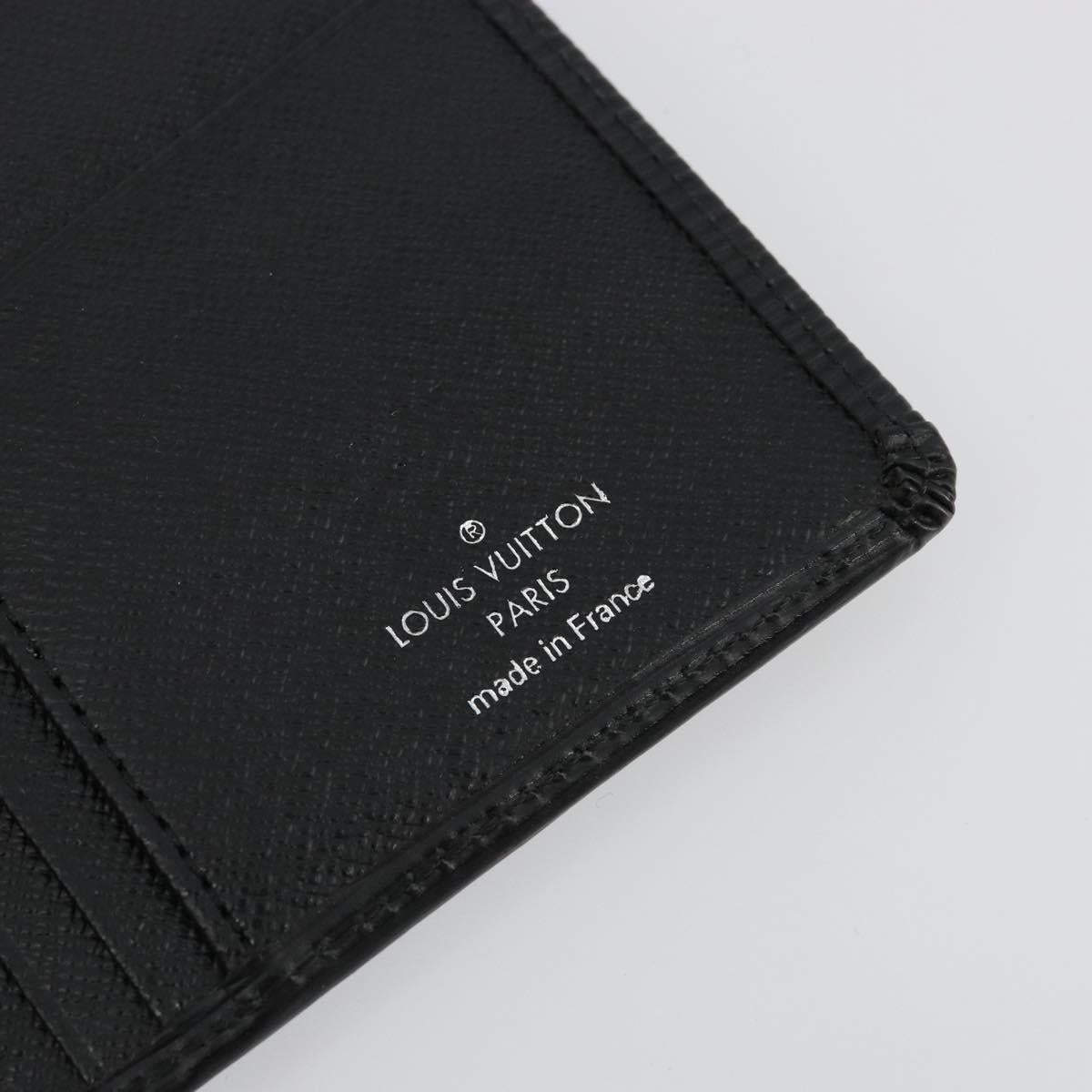 LOUIS VUITTON Epi Portefeuille Braza Long Wallet Black M60622 LV Auth am11471A