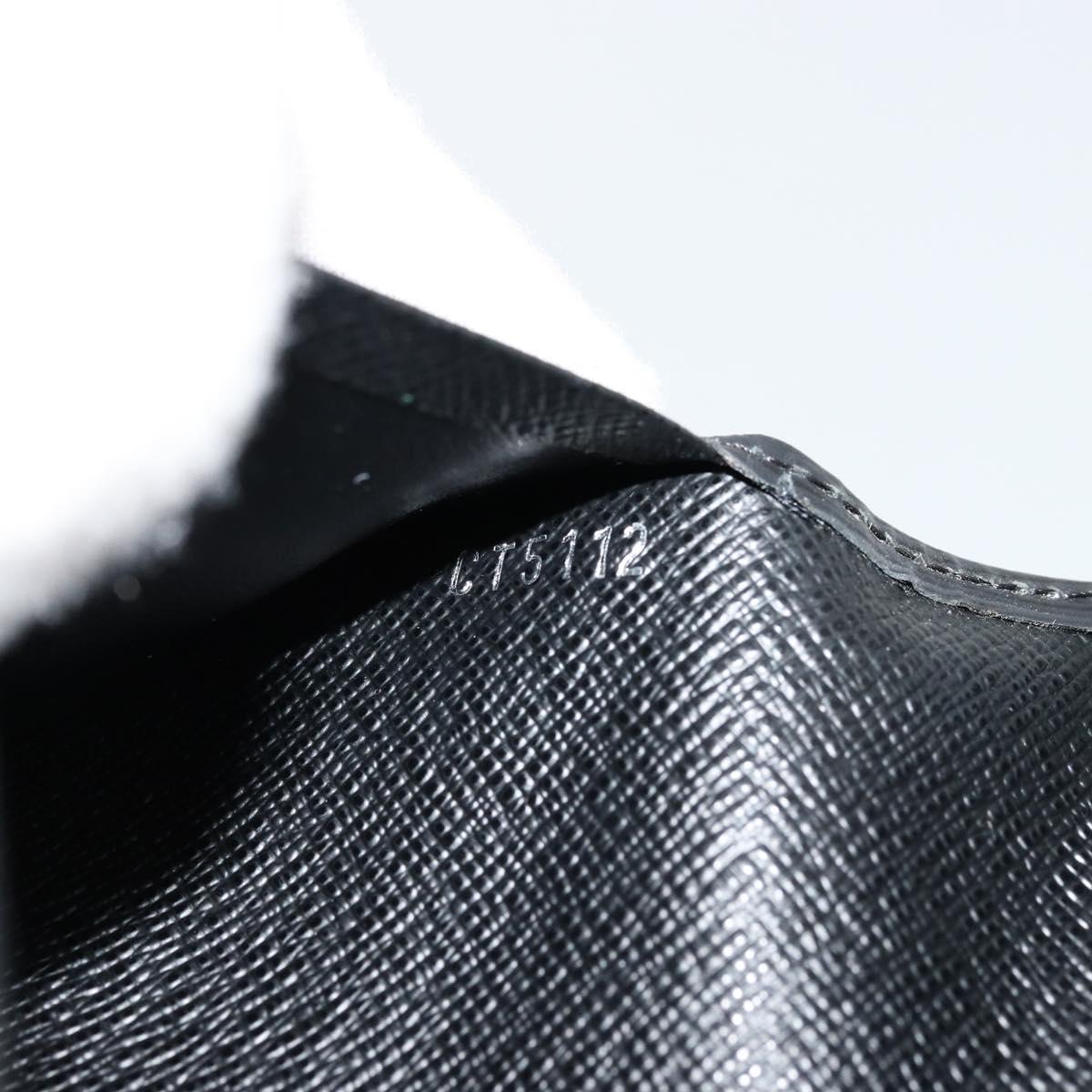 LOUIS VUITTON Epi Portefeuille Braza Long Wallet Black M60622 LV Auth am11471A