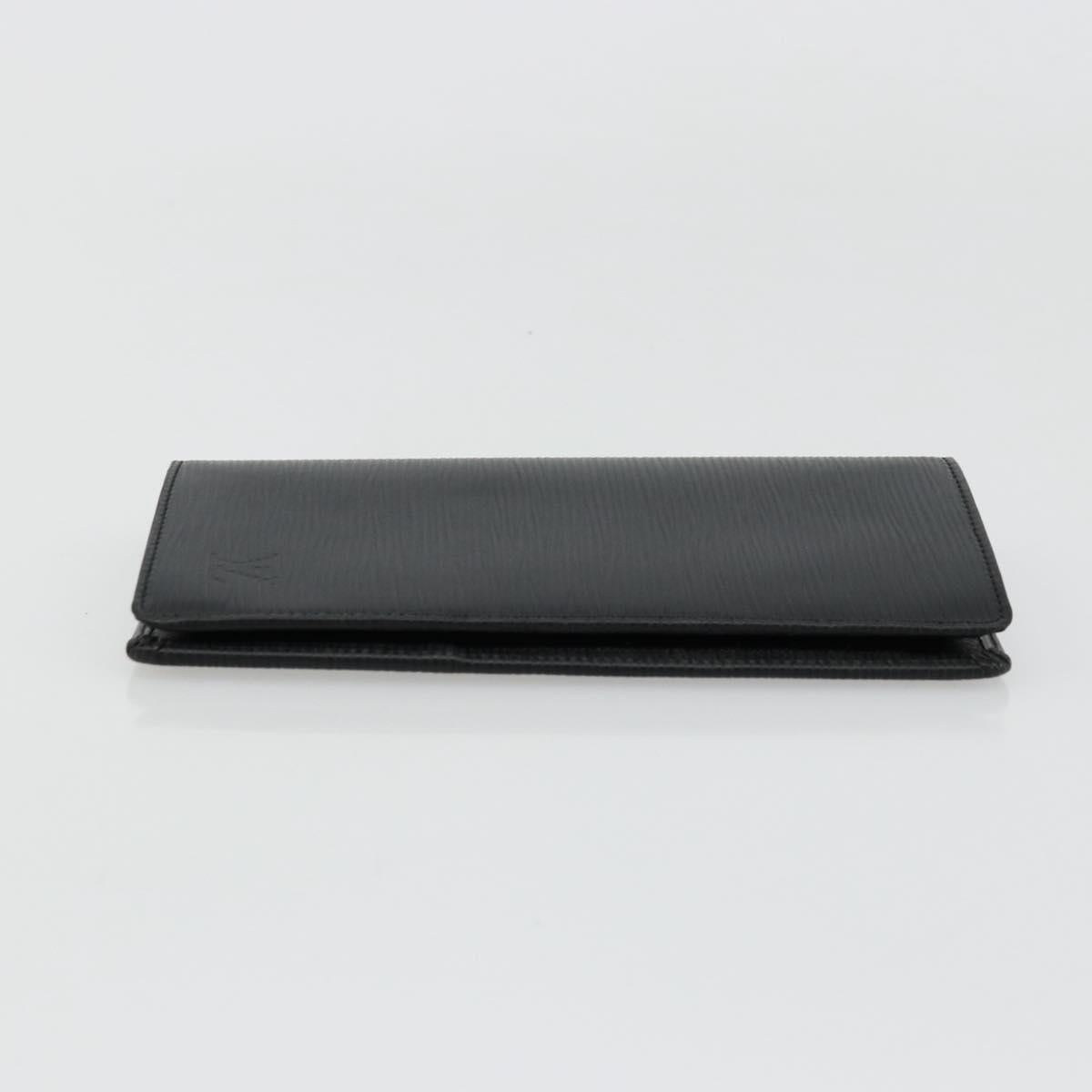 LOUIS VUITTON Epi Portefeuille Braza Long Wallet Black M60622 LV Auth am11471A