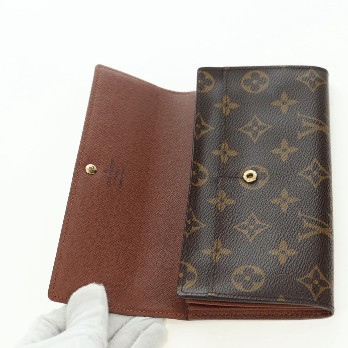 LOUIS VUITTON Monogram Pochette Porte Monnaie Credit Wallet M61725 Auth am11472V
