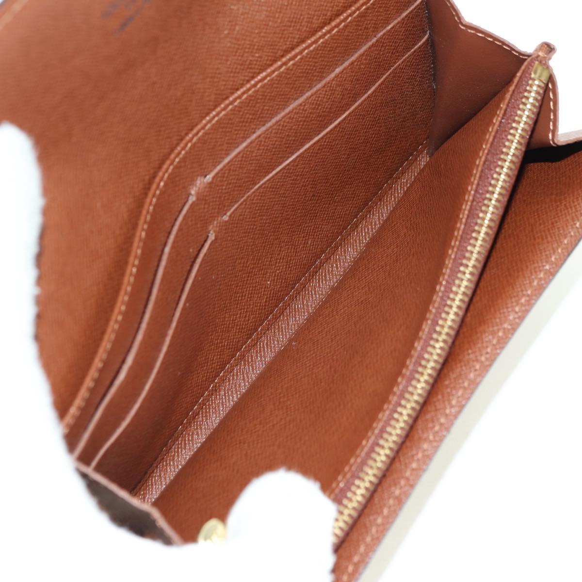LOUIS VUITTON Monogram Pochette Porte Monnaie Credit Wallet M61725 Auth am11472V