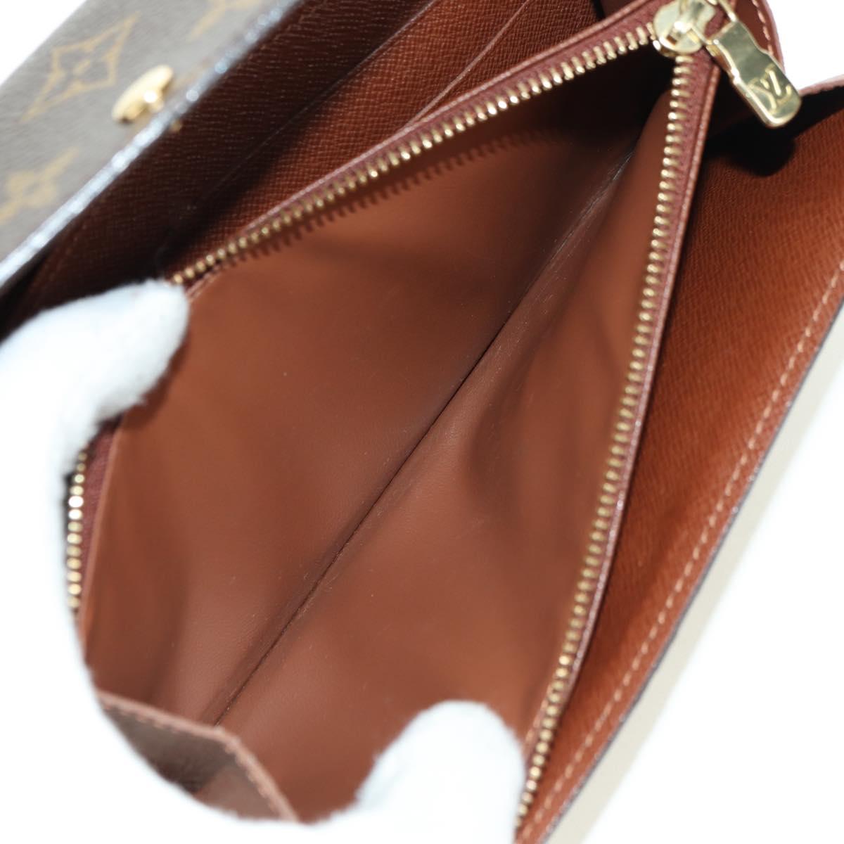 LOUIS VUITTON Monogram Pochette Porte Monnaie Credit Wallet M61725 Auth am11472V