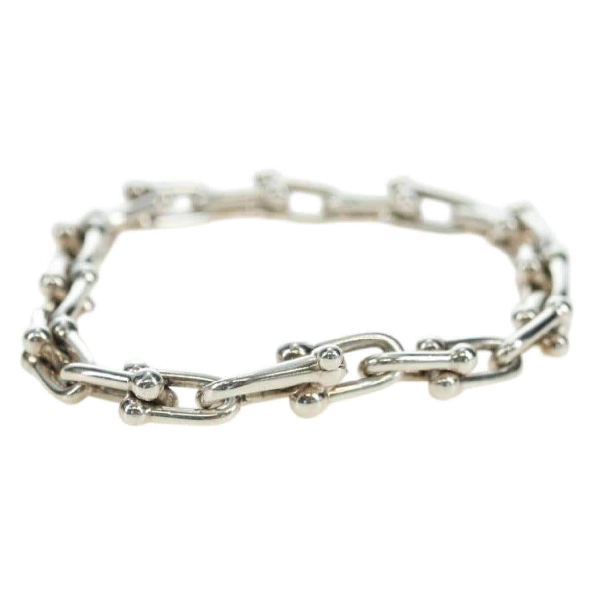 TIFFANY&Co. Hardware Small Link Bracelet Ag925 Silver Auth am11473SM