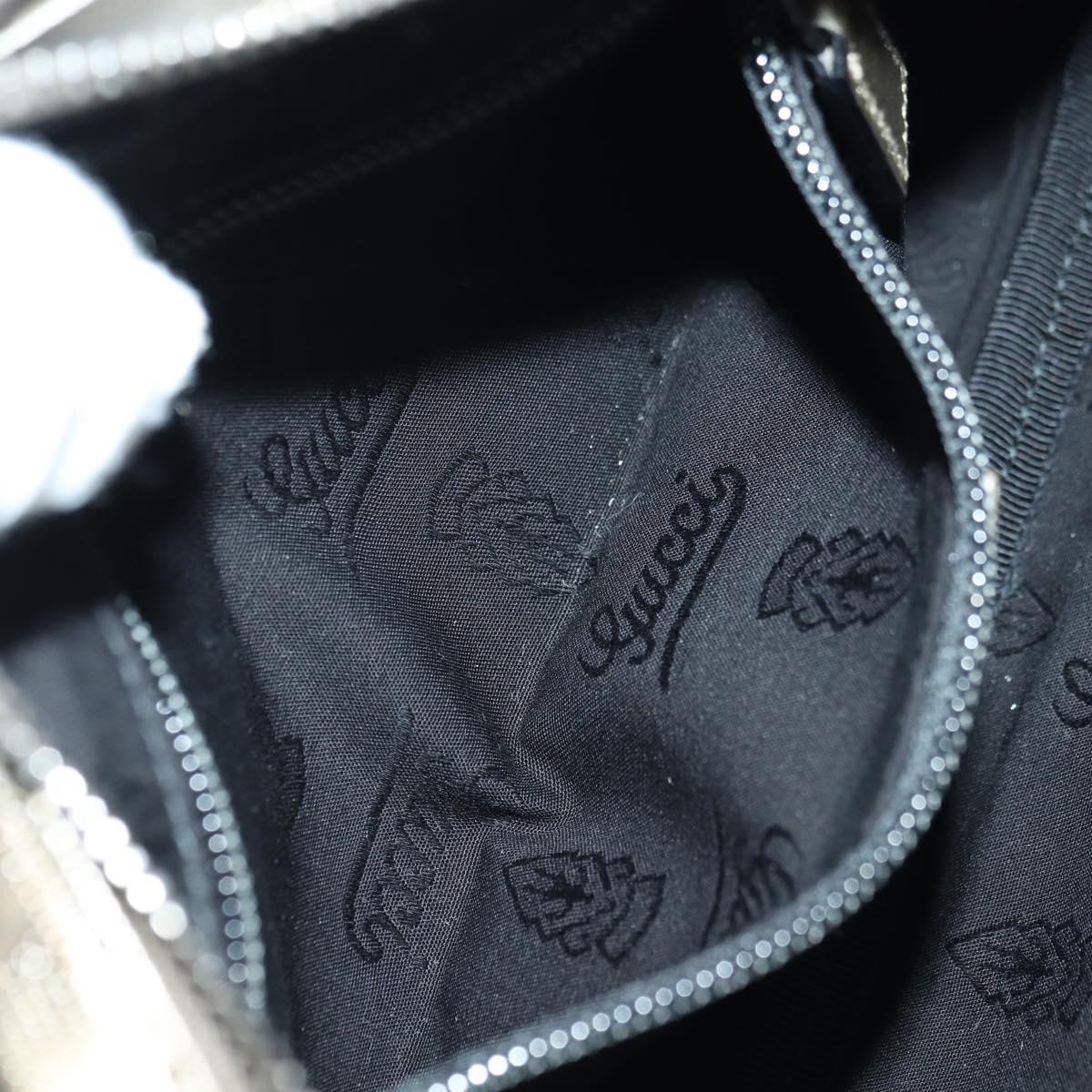 GUCCI GG Implementation Shoulder Bag PVC Gray Silver 201447 Auth am11476V