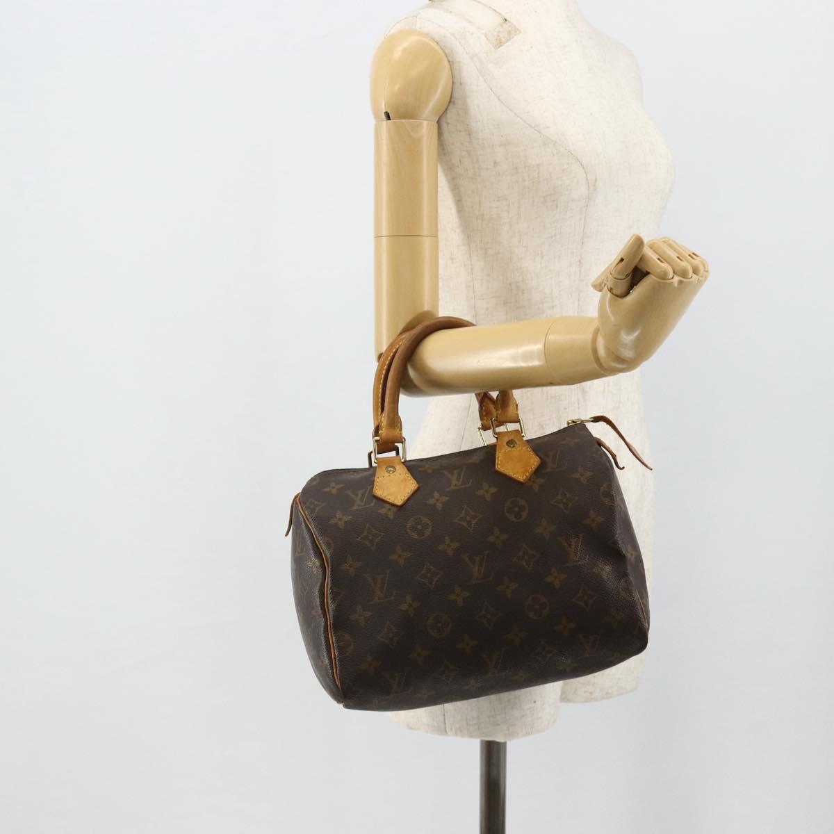 LOUIS VUITTON Monogram Speedy 25 Hand Bag M41528 LV Auth am11486