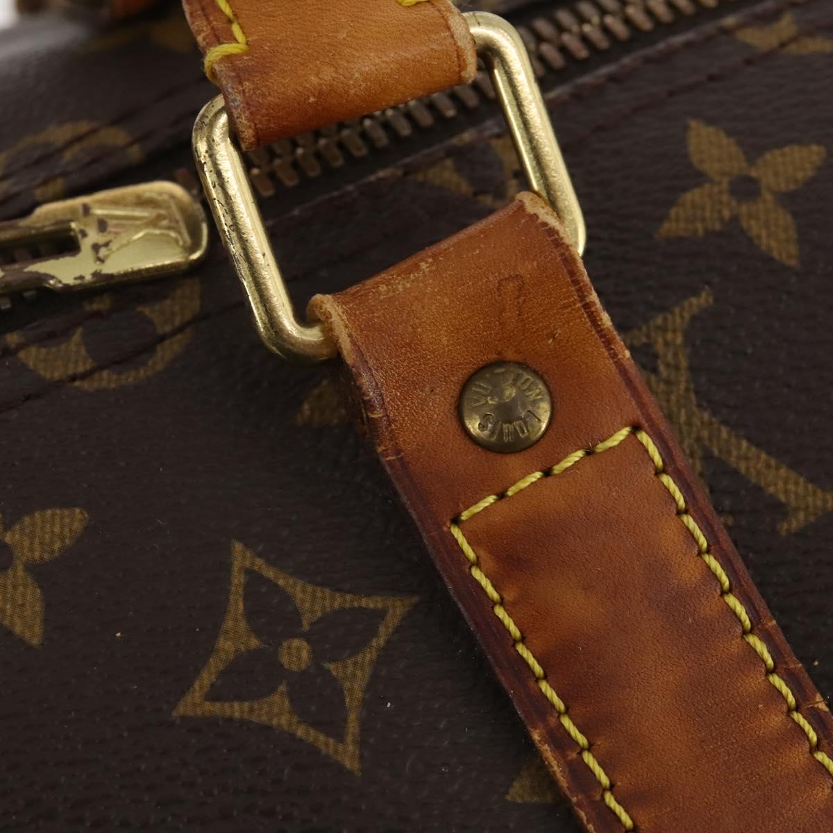 LOUIS VUITTON Monogram Keepall Bandouliere 55 Boston Bag M41414 LV Auth am11487