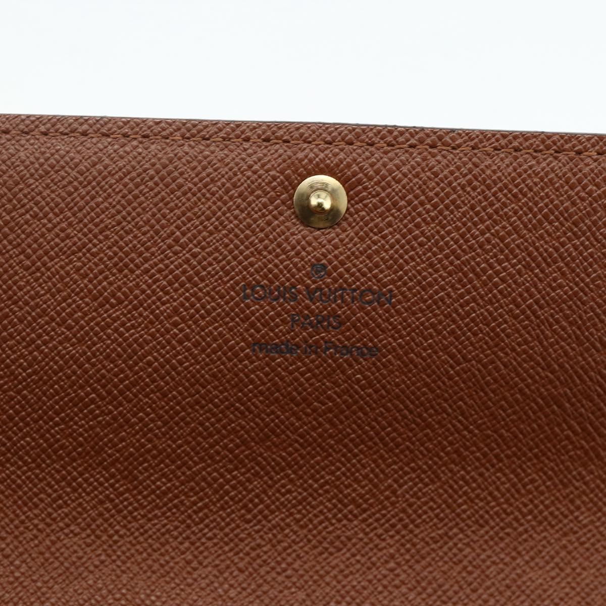 LOUIS VUITTON Monogram Pochette Porte Monnaie Credit Wallet M61725 Auth am11489V