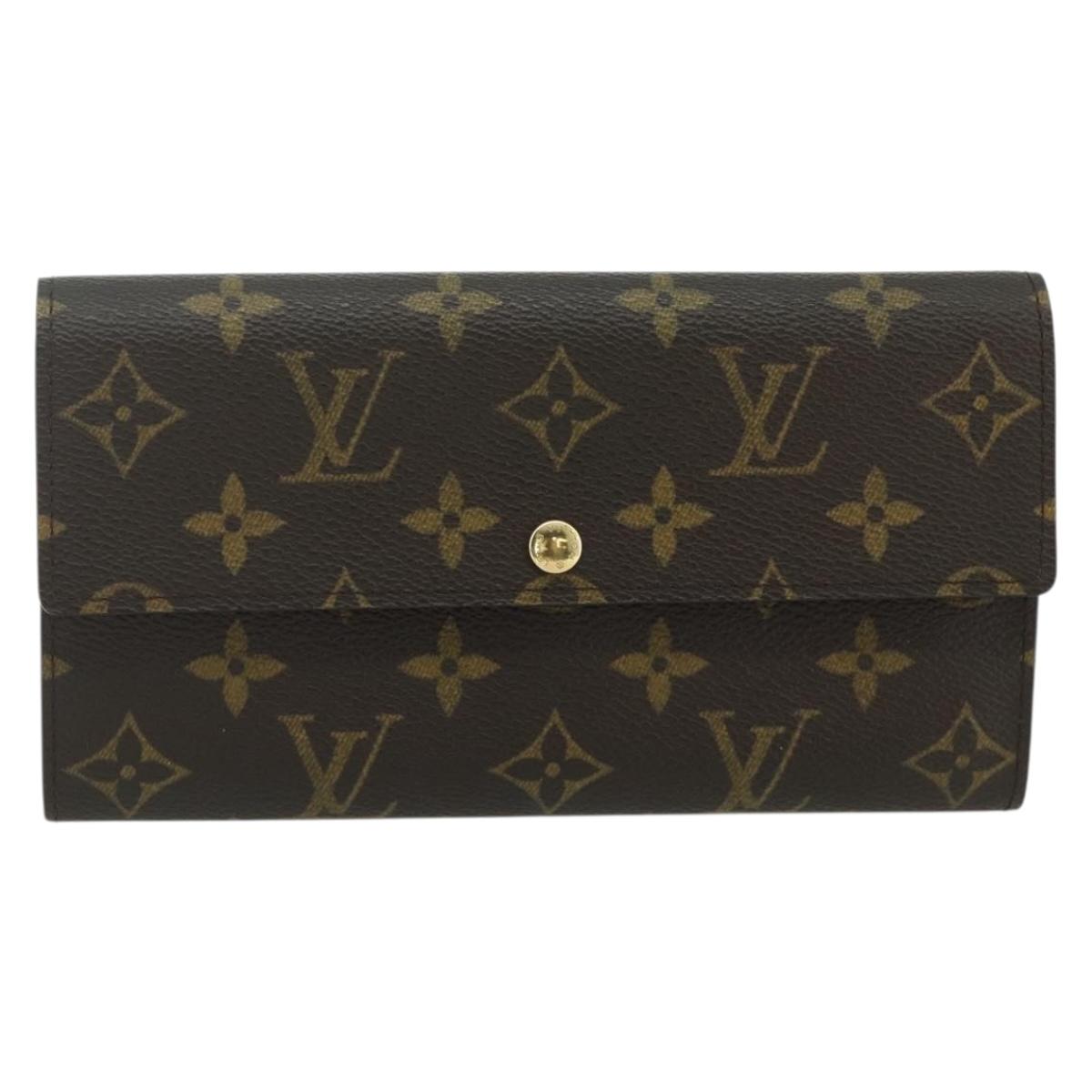 LOUIS VUITTON Monogram Pochette Porte Monnaie Credit Wallet M61725 Auth am11489V
