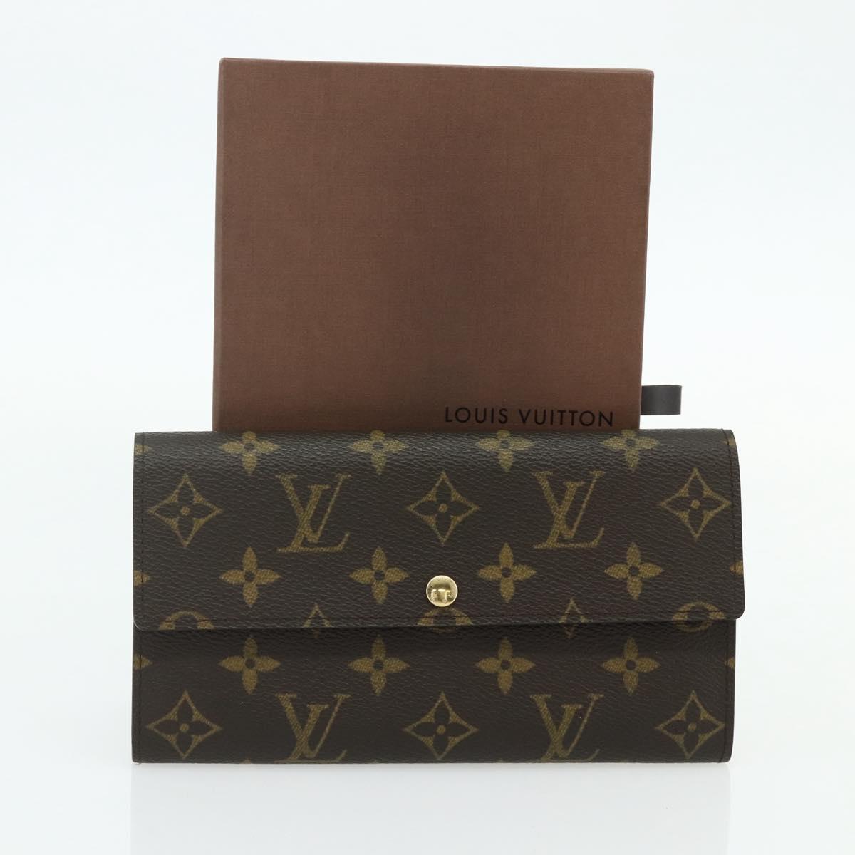LOUIS VUITTON Monogram Pochette Porte Monnaie Credit Wallet M61725 Auth am11489V