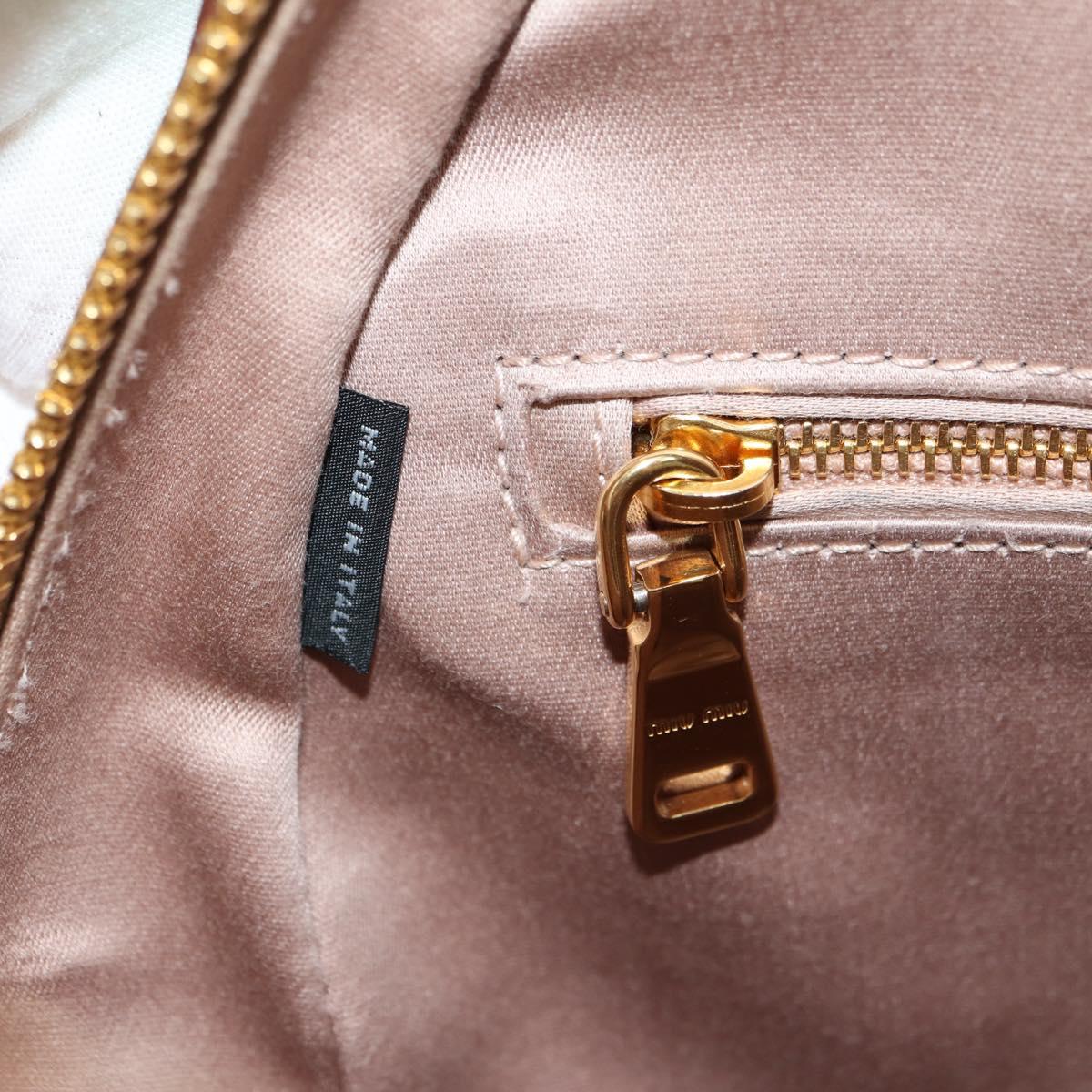 Miu Miu Backpack Leather Multicolor Gold Auth am11496V