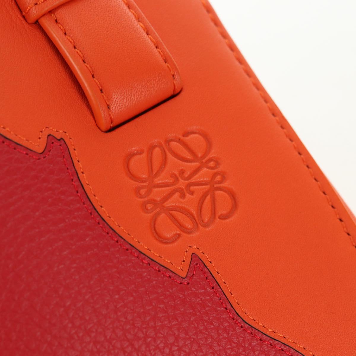 LOEWE × Studio Ghibli Calcifer Nugget Hammock Bag Leather Orange Auth am11499SM