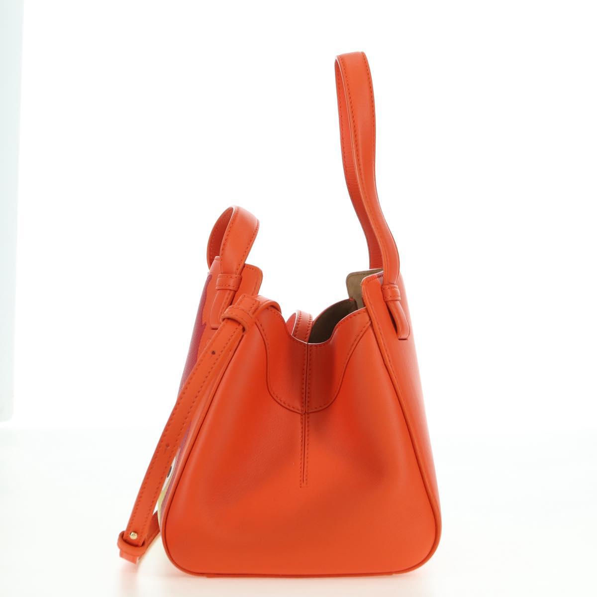 LOEWE × Studio Ghibli Calcifer Nugget Hammock Bag Leather Orange Auth am11499SM