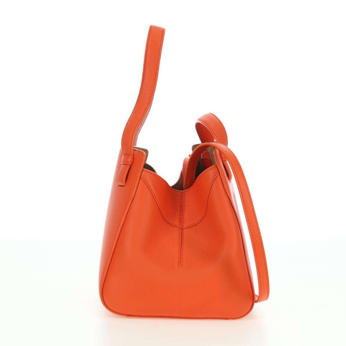 LOEWE × Studio Ghibli Calcifer Nugget Hammock Bag Leather Orange Auth am11499SM