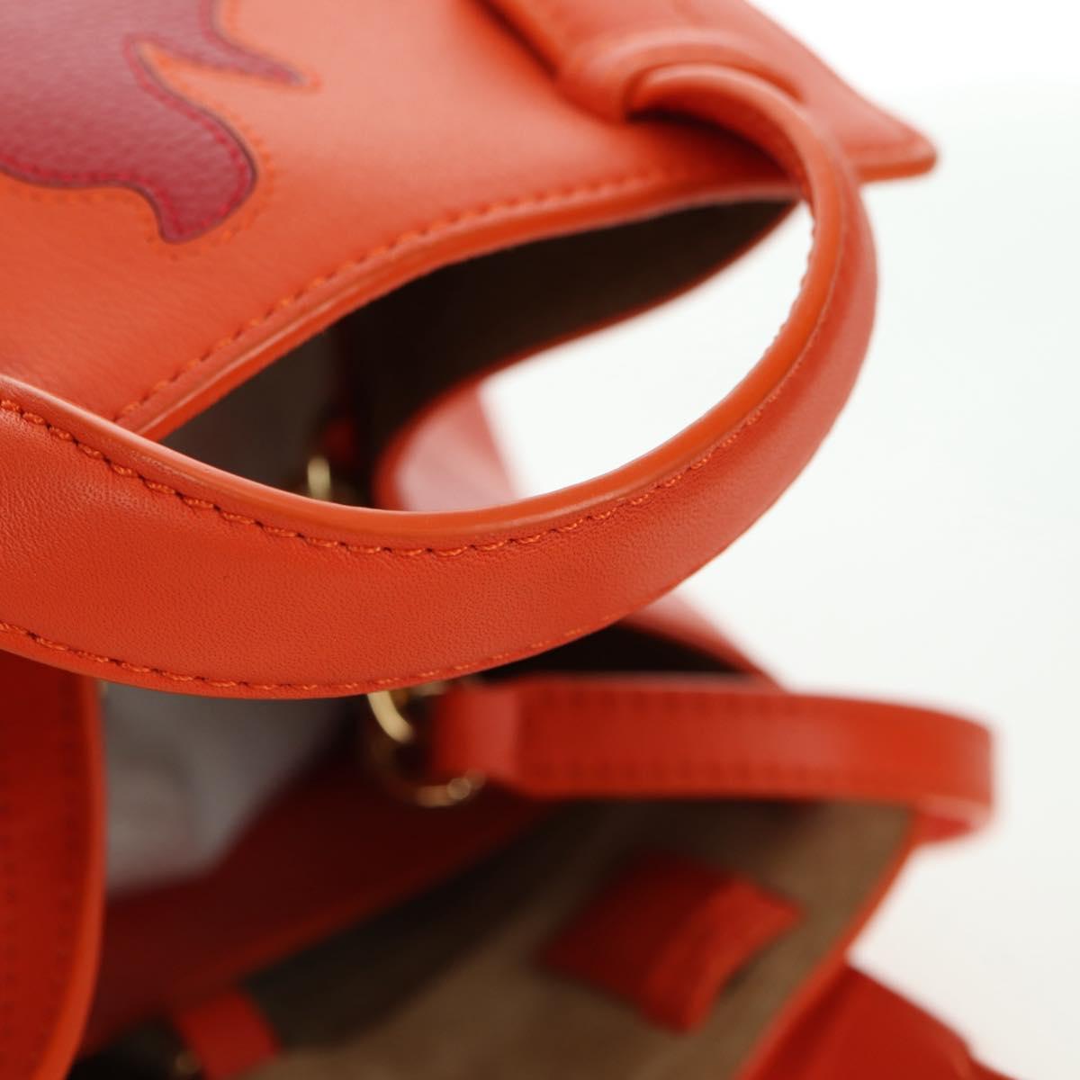 LOEWE × Studio Ghibli Calcifer Nugget Hammock Bag Leather Orange Auth am11499SM