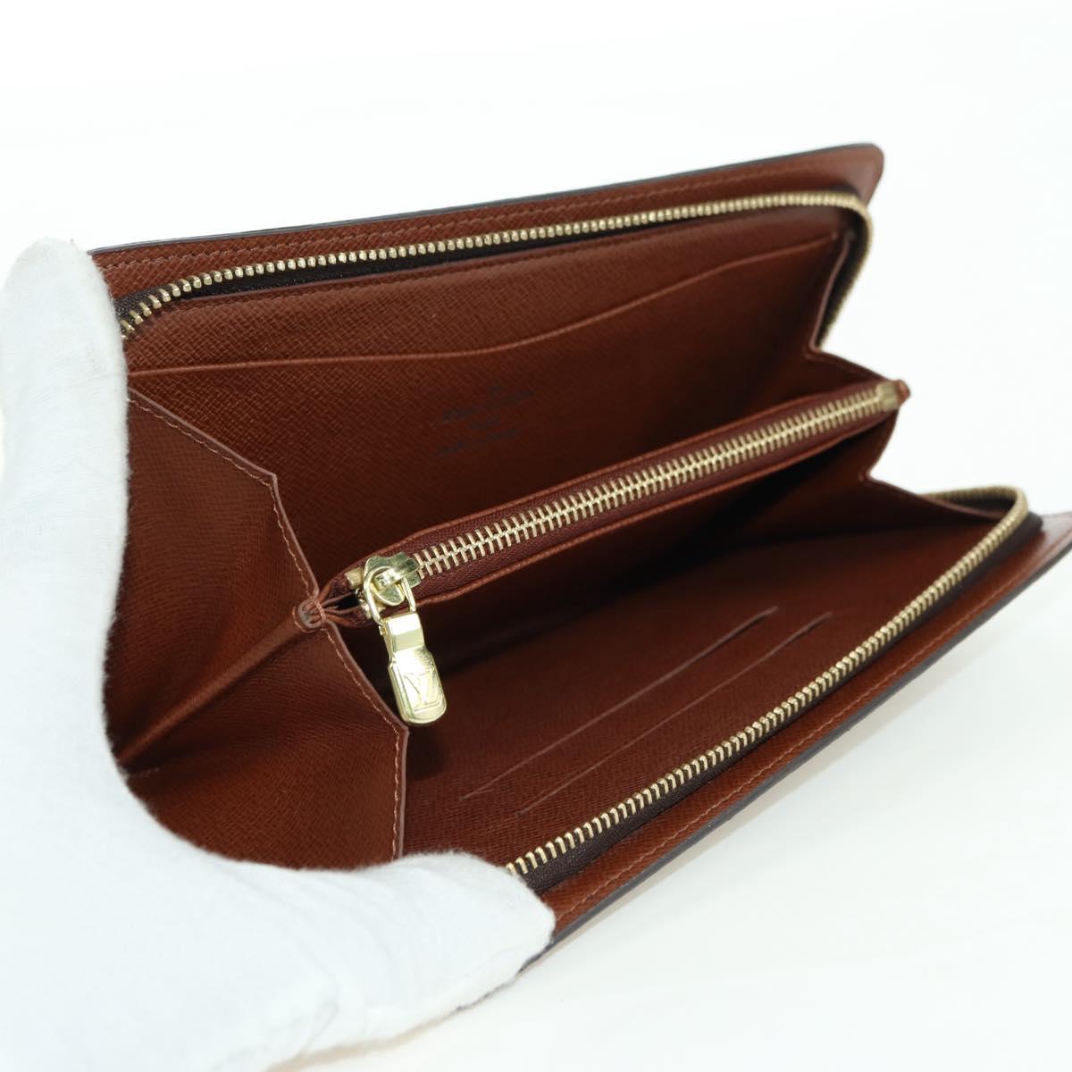LOUIS VUITTON Monogram Porte Monnaie Zip Long Wallet M61727 LV Auth am11507V