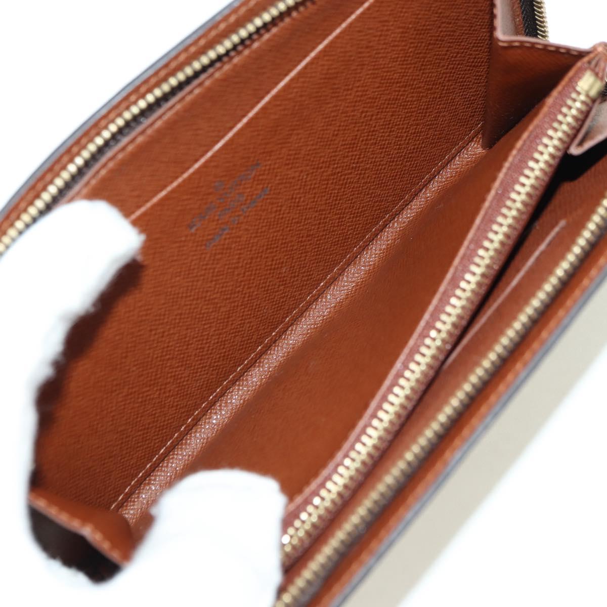 LOUIS VUITTON Monogram Porte Monnaie Zip Long Wallet M61727 LV Auth am11507V