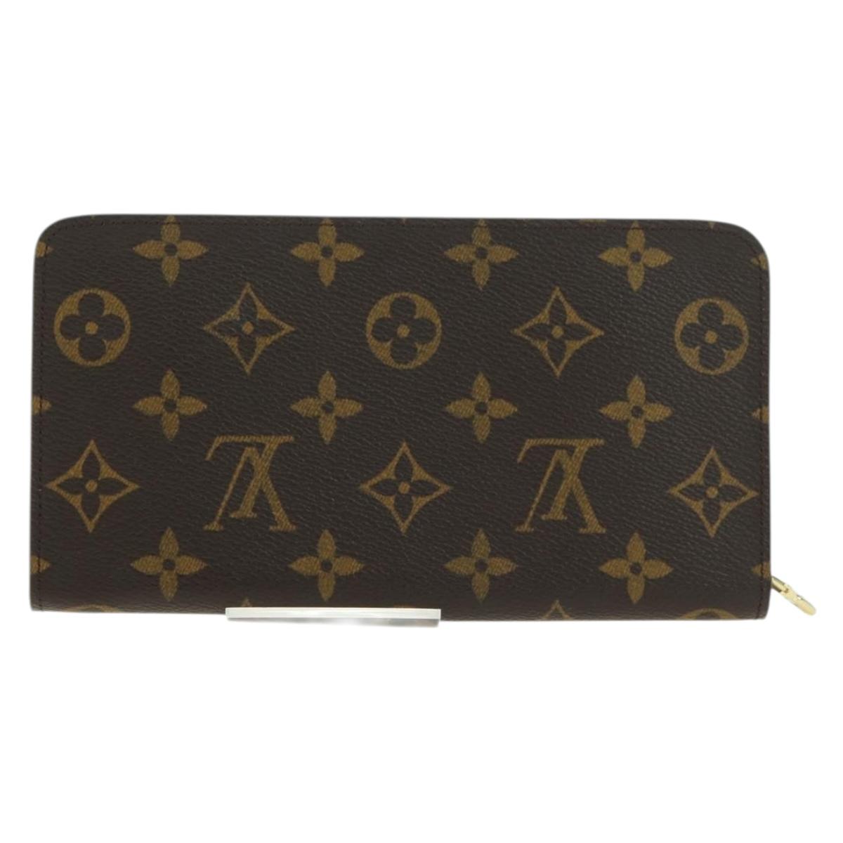 LOUIS VUITTON Monogram Porte Monnaie Zip Long Wallet M61727 LV Auth am11507V